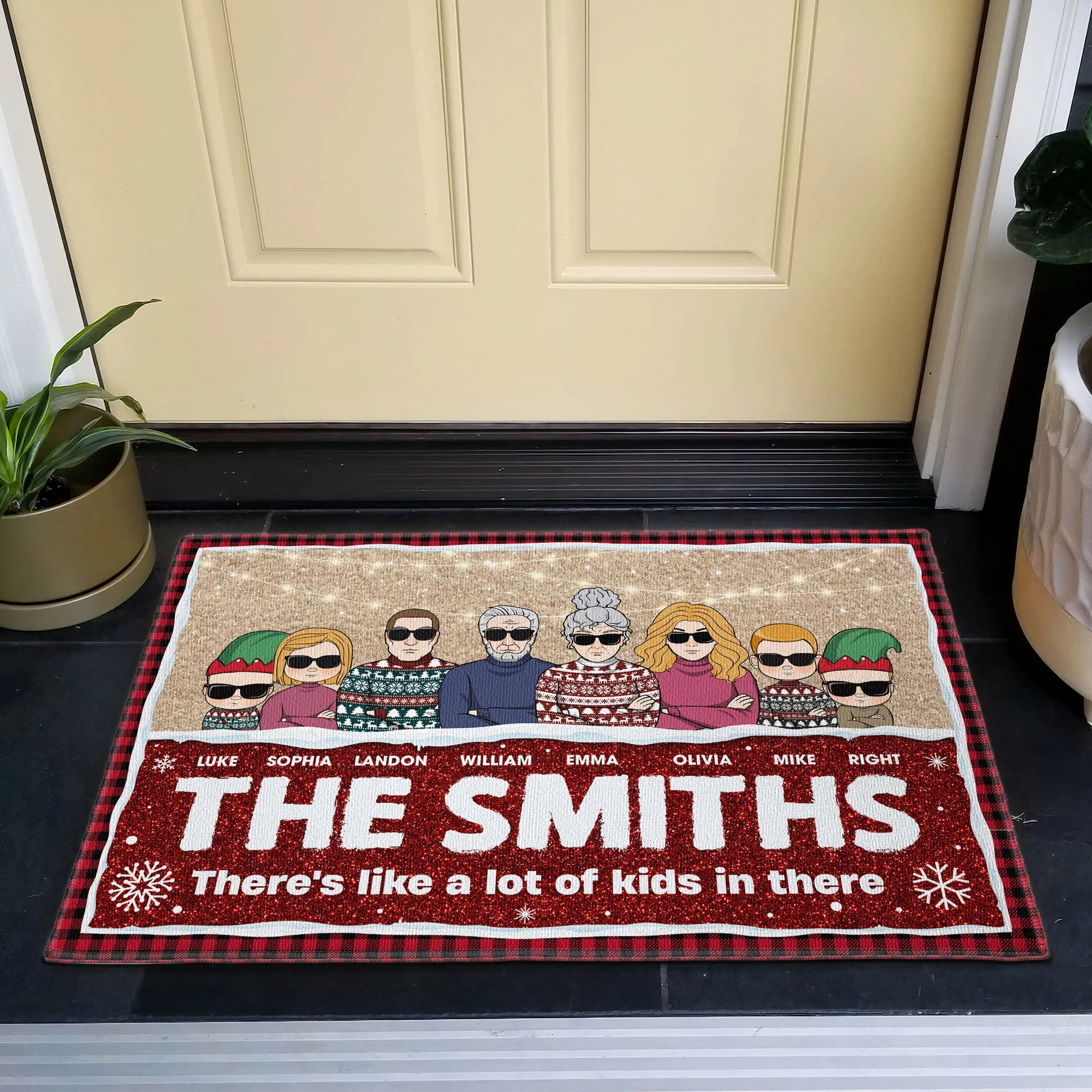 There's Like A Lot Of Kids In Here - Personalized Doormat - Image 4