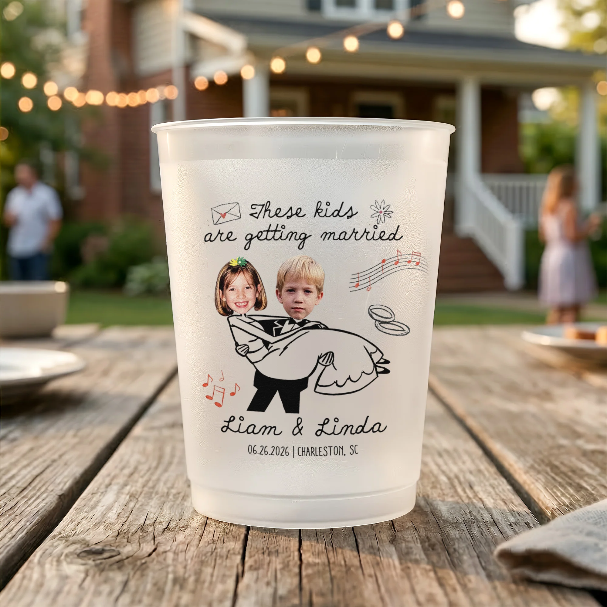 These Kids Are Getting Married Wedding Party Wedding Favors - Personalized Cups - Image 6