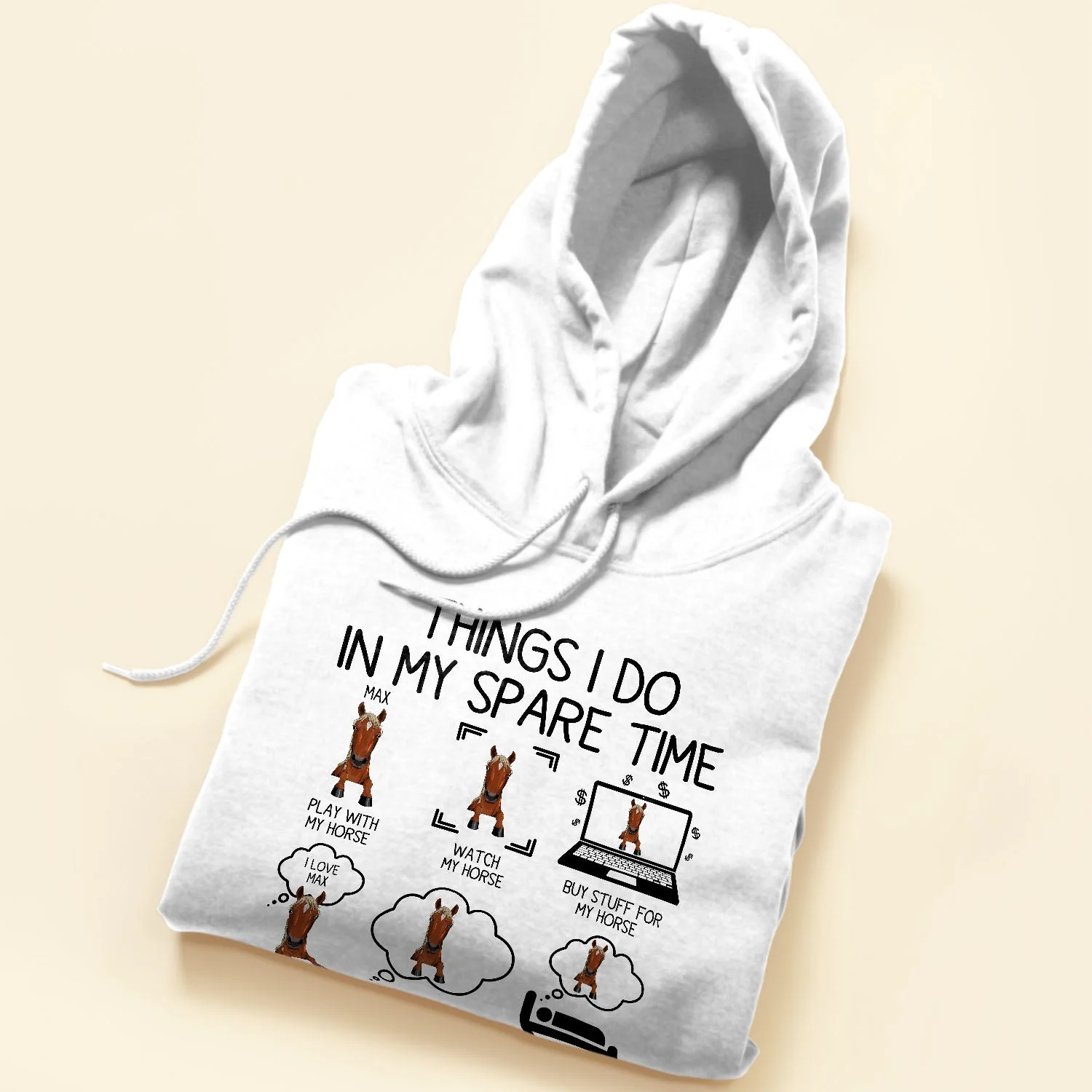 Things I Do In My Spare Time Horse - Personalized Shirt - Image 5