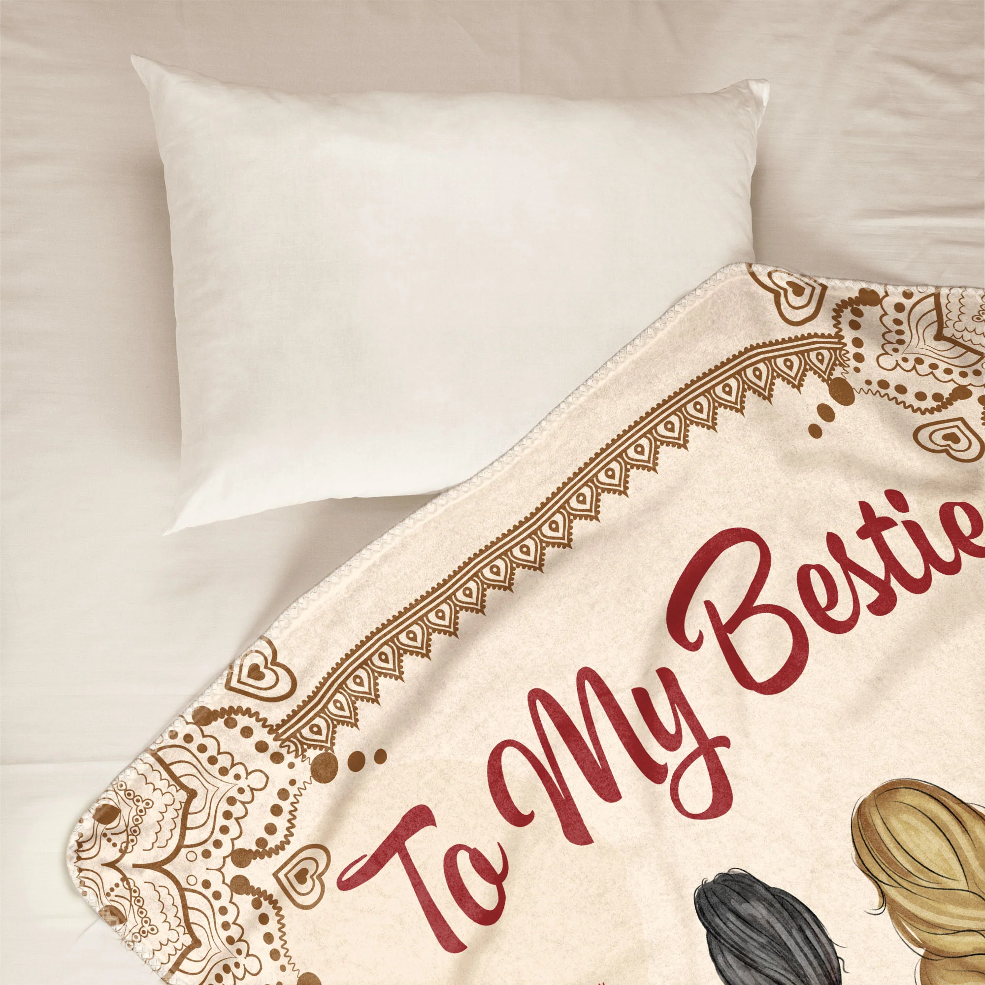 Think Of This Blanket As A Hug - Personalized Blanket - Image 7