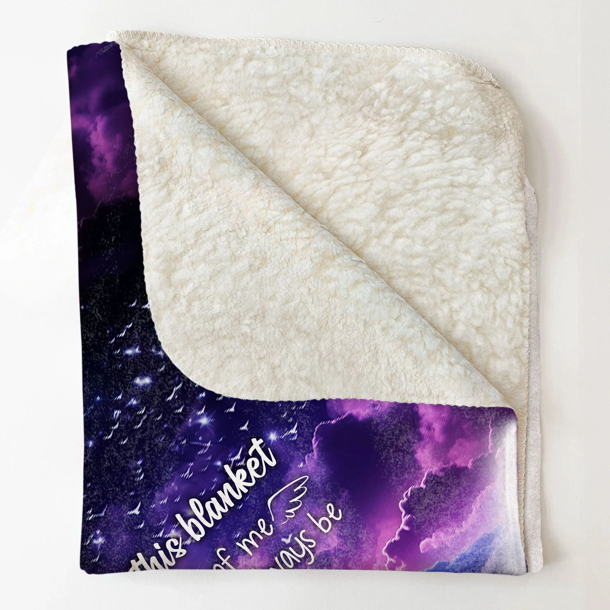 Think Of Us In Your Heart - Personalized Blanket - Image 5