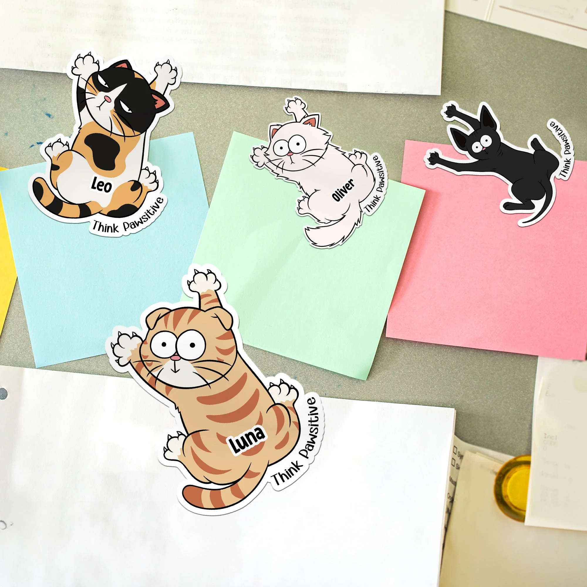 Think Pawsitive - Personalized Magnet - Image 2