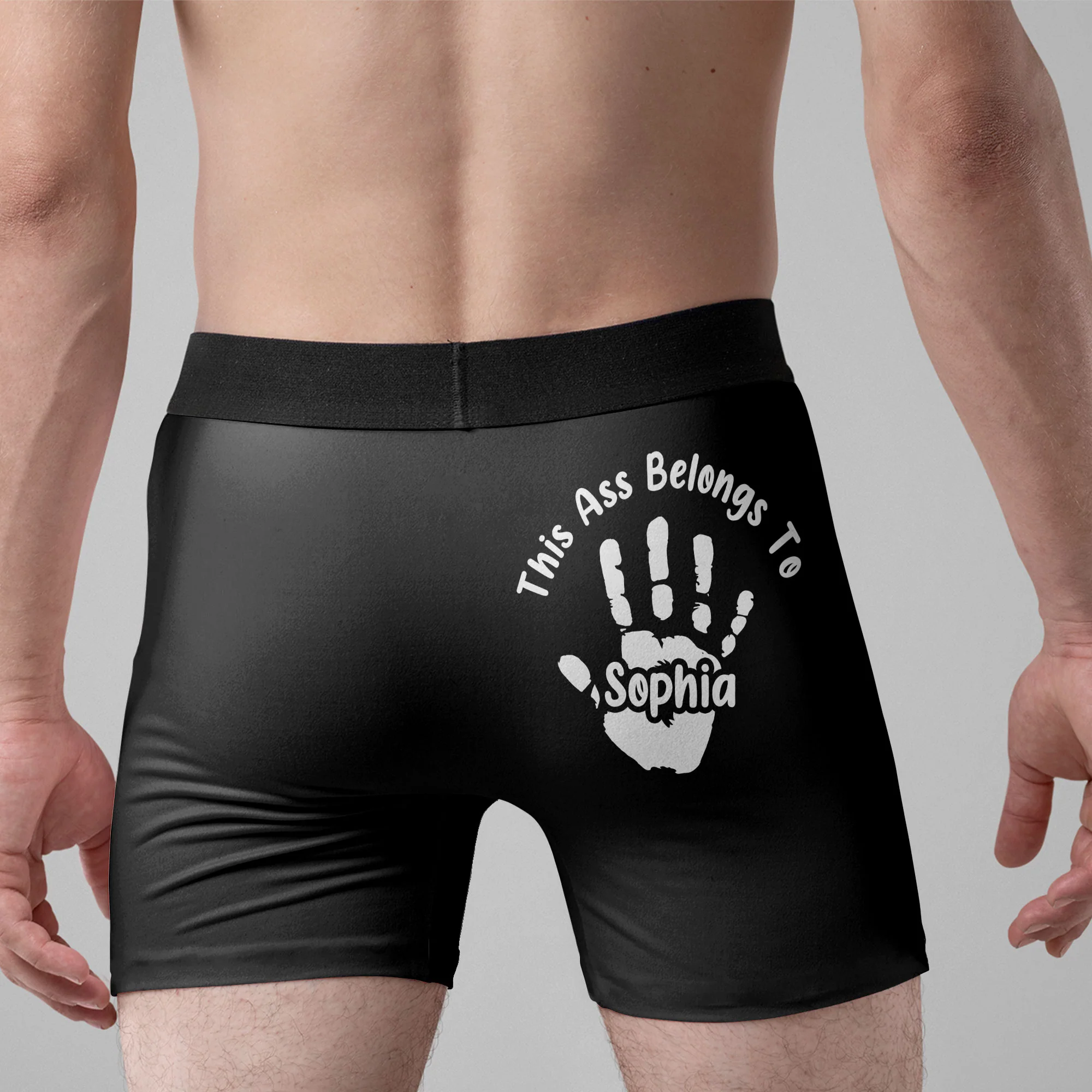 This A$$ Belongs To - Naughty Gifts For Husband, Boyfriend - Personalized Men's Boxer Briefs - Gift For Husband - Image 2