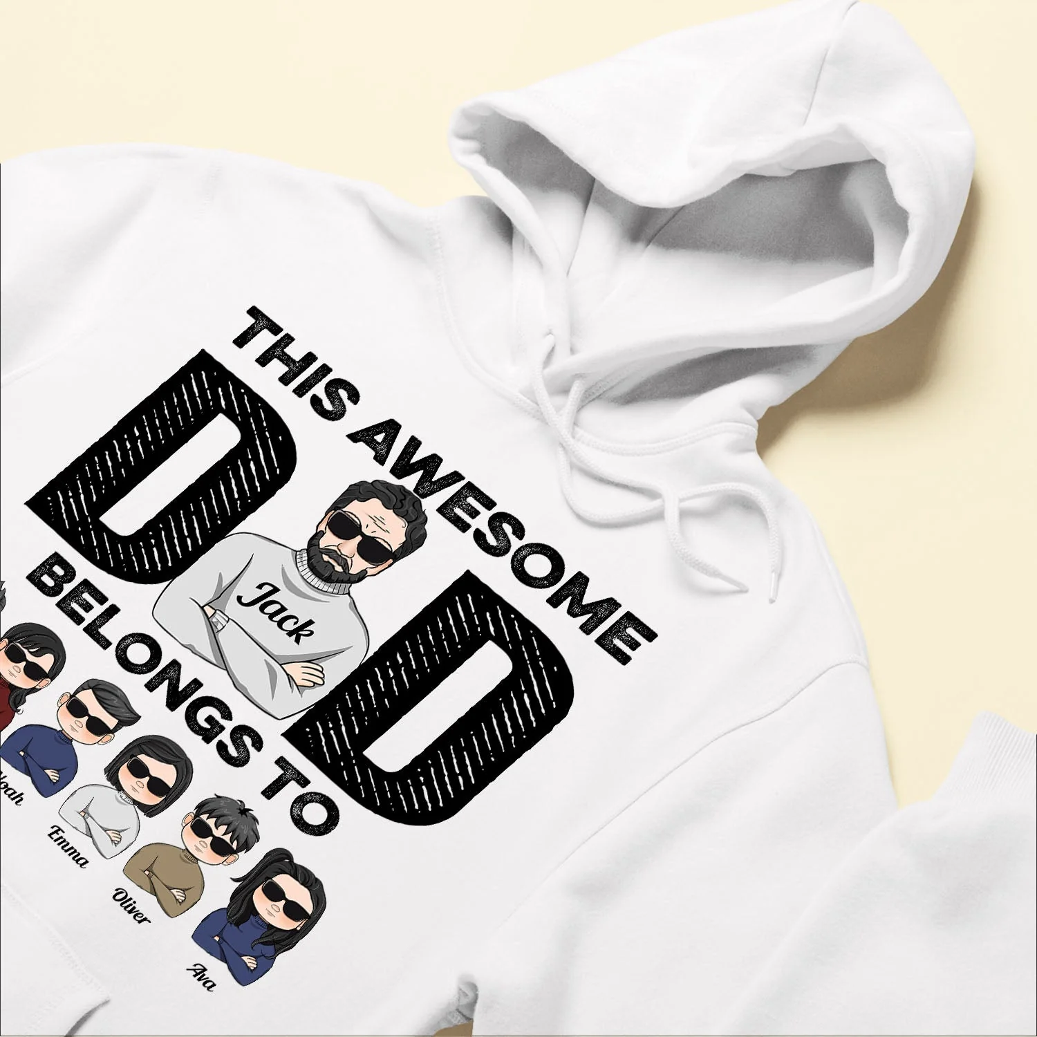 This Awesome Dad Belongs To - Personalized Shirt - Birthday & Christmas Gift For Dad, Daddy, Papa, Father - Image 6