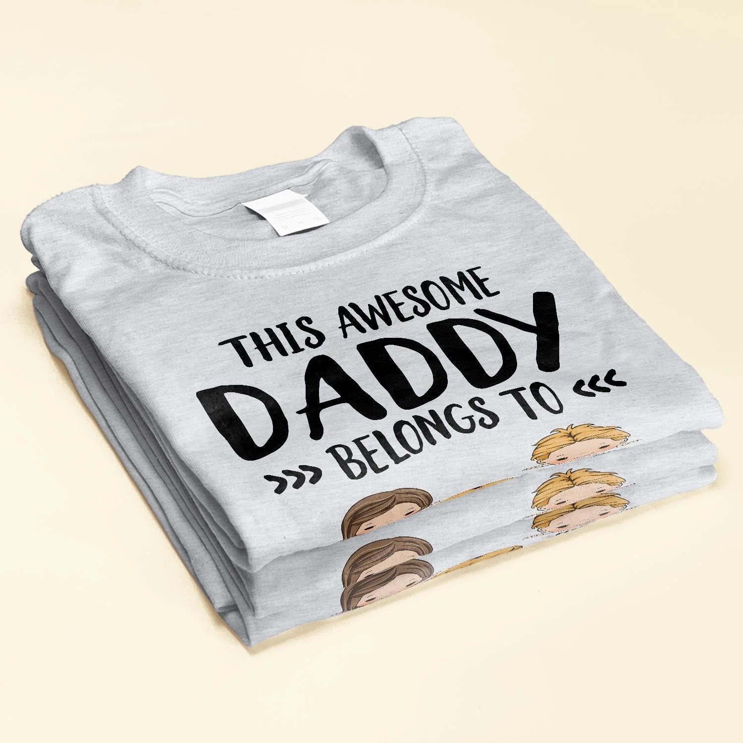 This Awesome Daddy Belongs To  - Personalized Shirt - Father's Day, Birthday, Funny  Gift For Dad, Father, Husband - Gift From Wife, Son, Daughter - Image 3