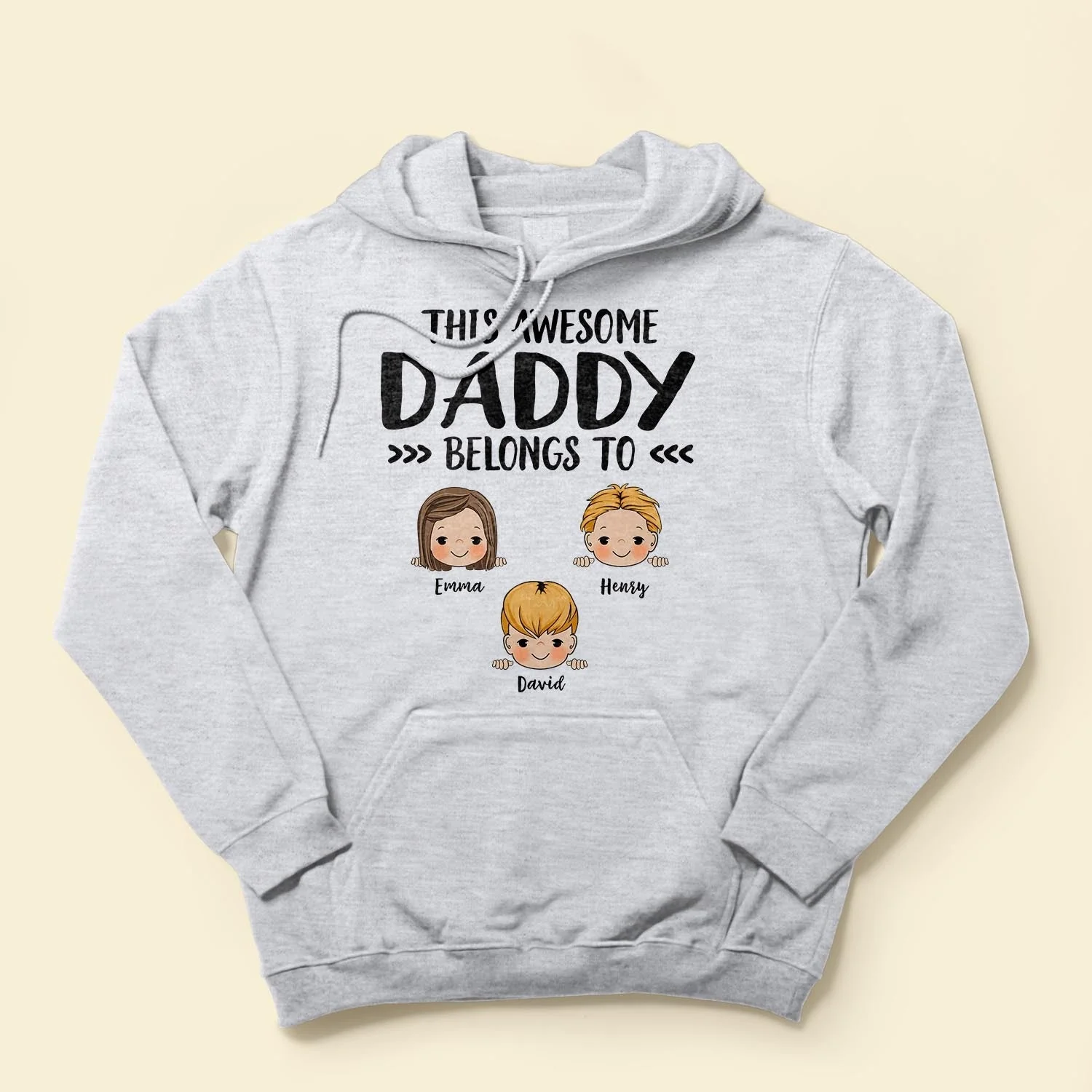 This Awesome Daddy Belongs To  - Personalized Shirt - Father's Day, Birthday, Funny  Gift For Dad, Father, Husband - Gift From Wife, Son, Daughter - Image 4