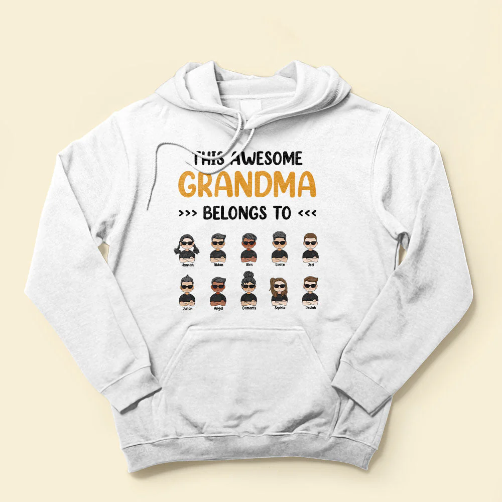 This Awesome Grandpa/Grandma Belongs To - Personalized Shirt - Image 4