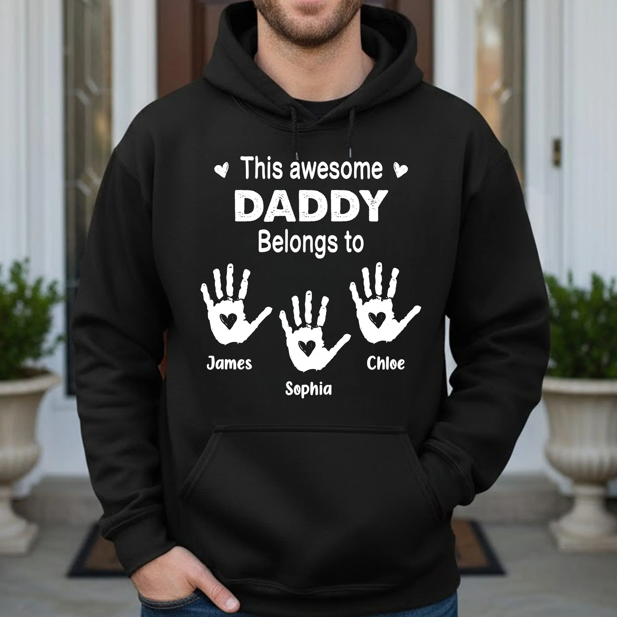 This Awesome Grandpa Belongs To - Personalized Shirt - Image 2