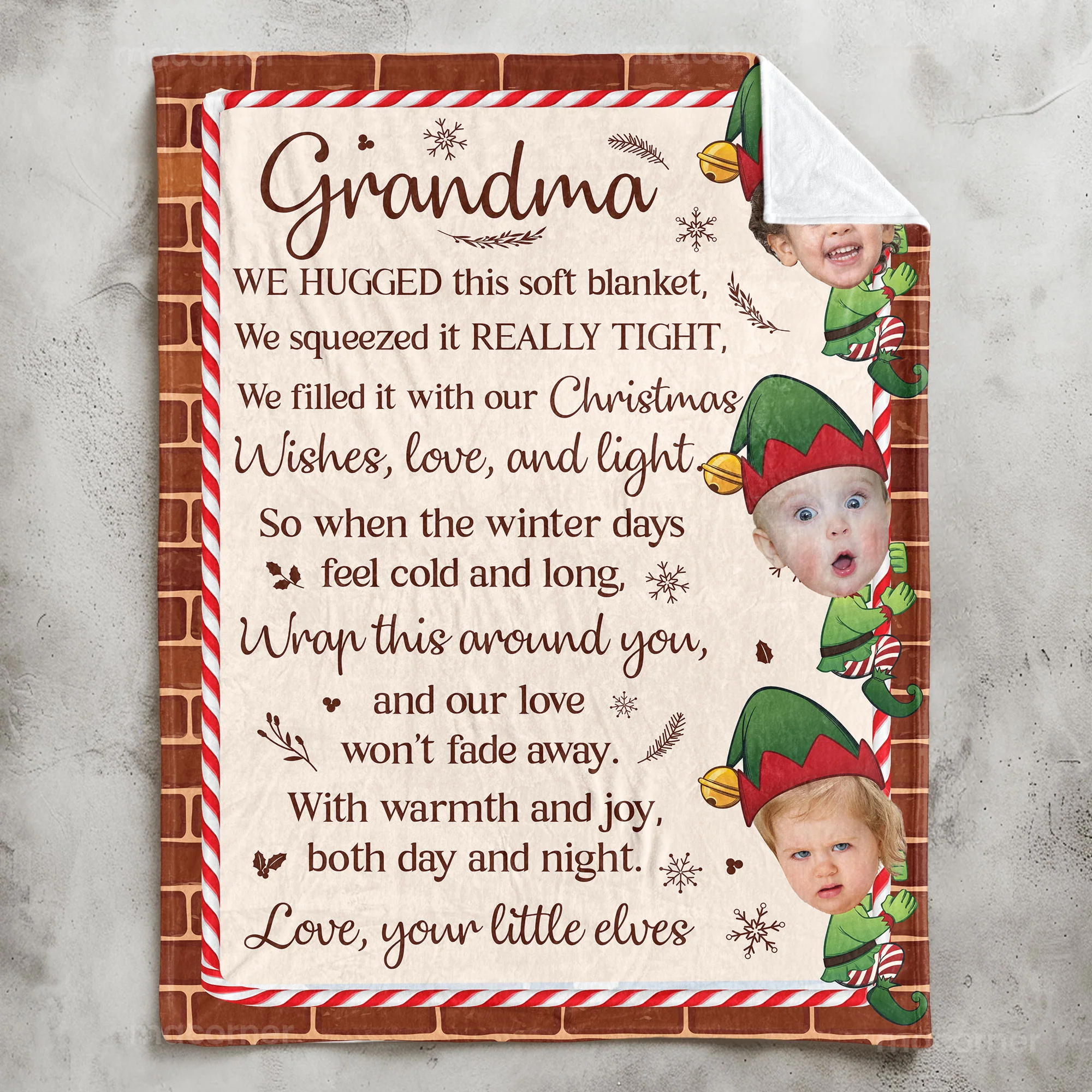 This Blanket Is Our Love For Grandma - Personalized Blanket - Image 5