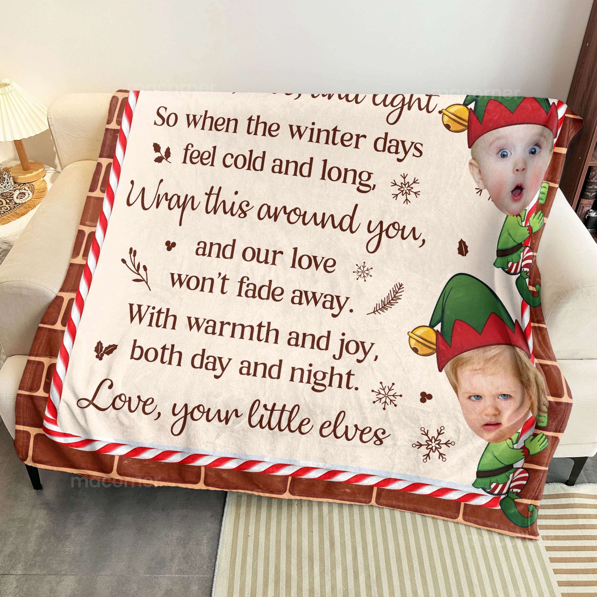 This Blanket Is Our Love For Grandma - Personalized Blanket - Image 6