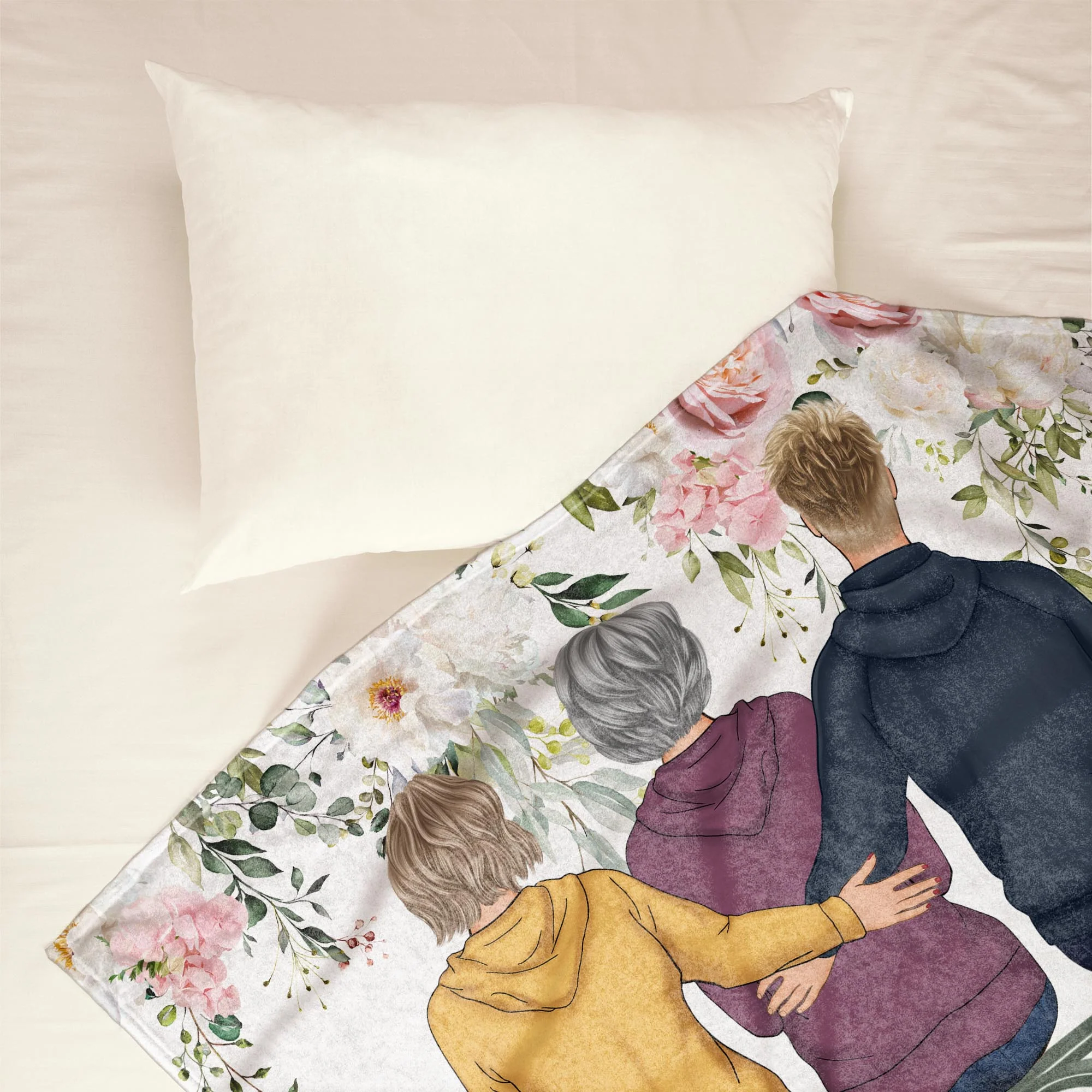 This Blanket Reminds You How Much We Love You - Personalized Mom Blanket - Image 6