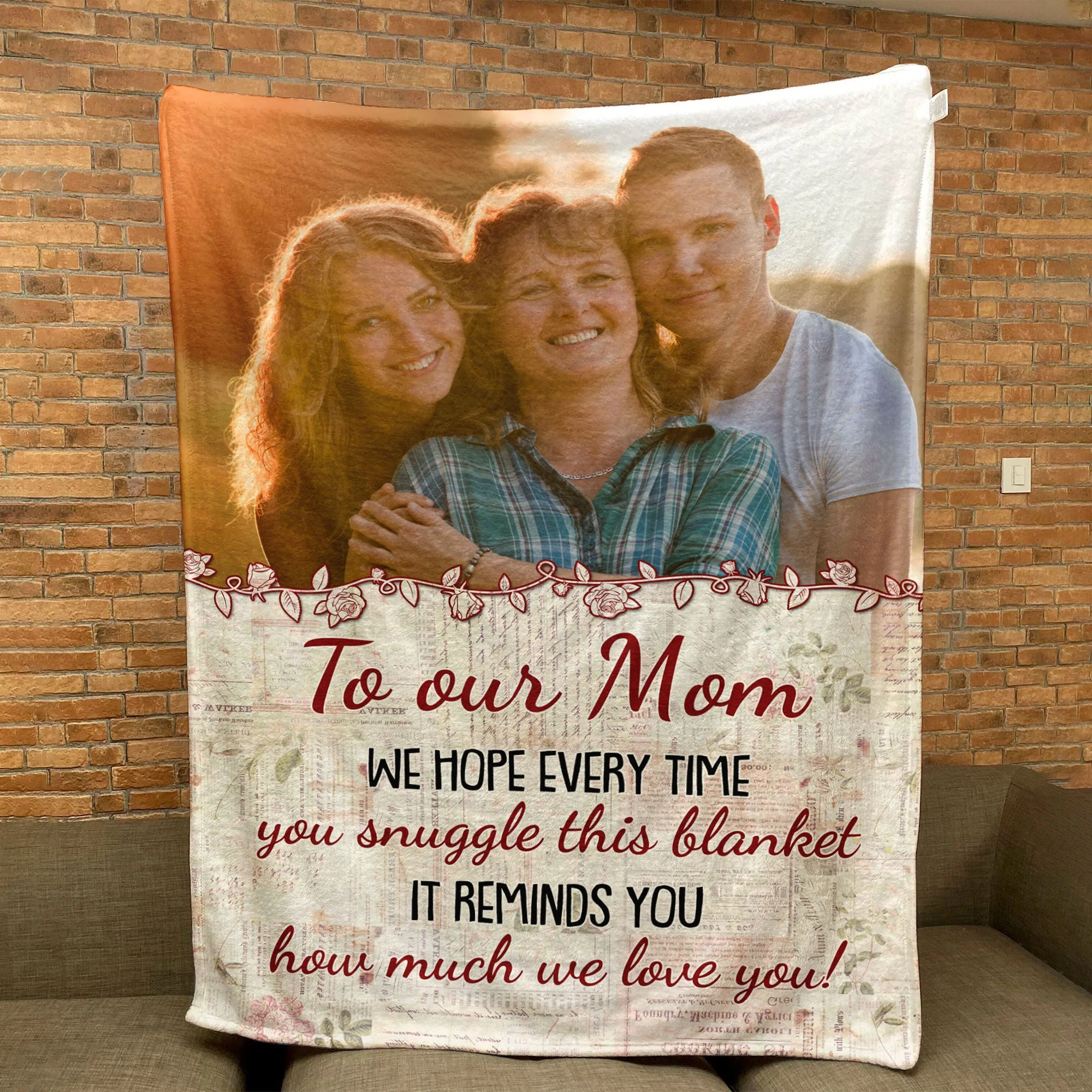 This Blanket Reminds You How Much We Love You - Personalized Photo Blanket - Image 8