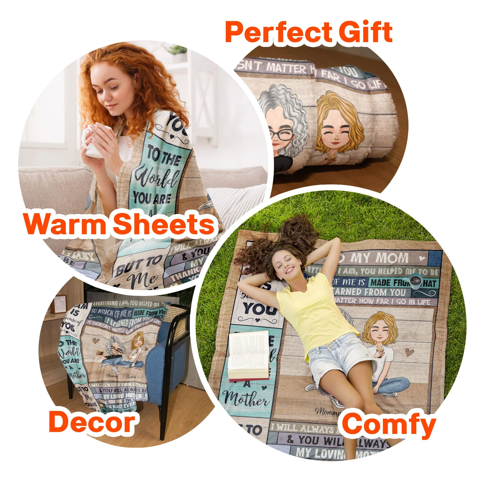 This Cozy Blanket Reminds You How Much I Love You - Personalized Mom Blanket - Image 6