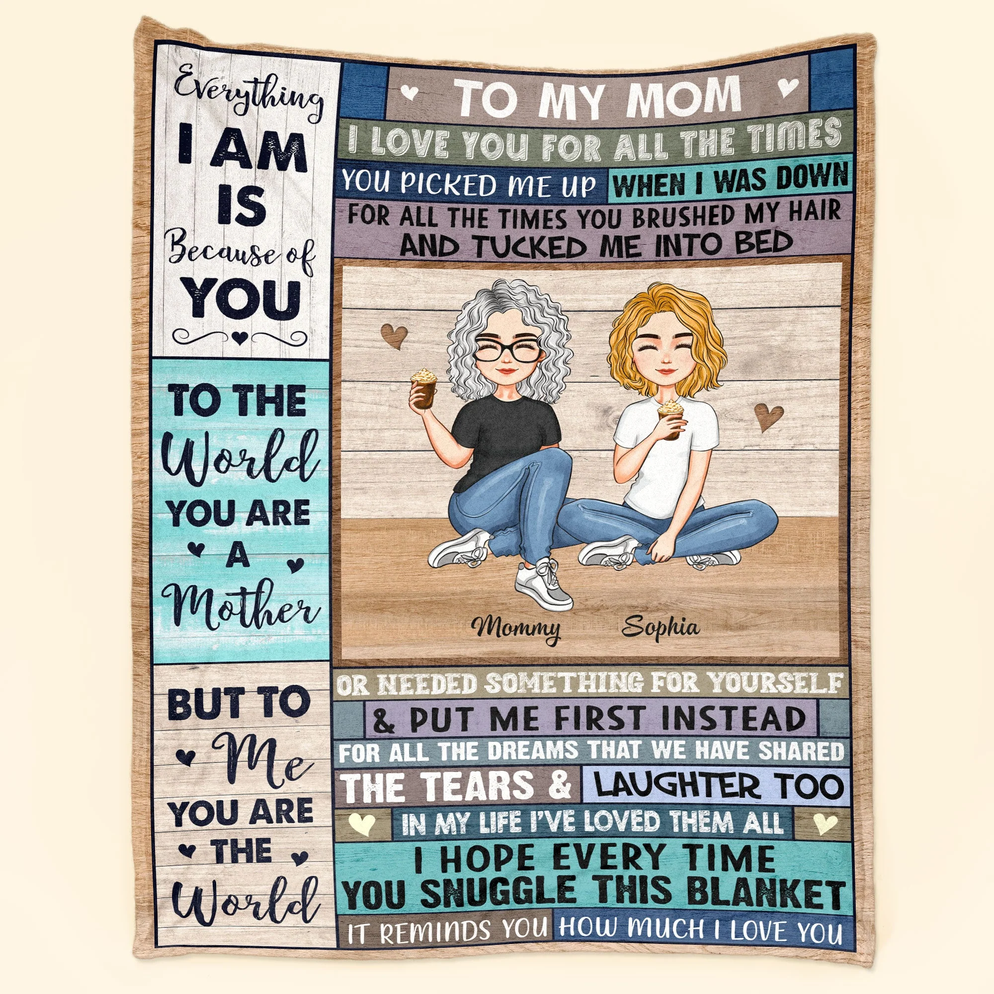 This Cozy Blanket Reminds You How Much We Love You - Personalized Mom Blanket