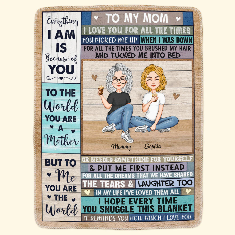 This Cozy Blanket Reminds You How Much We Love You - Personalized Mom Blanket - Image 3