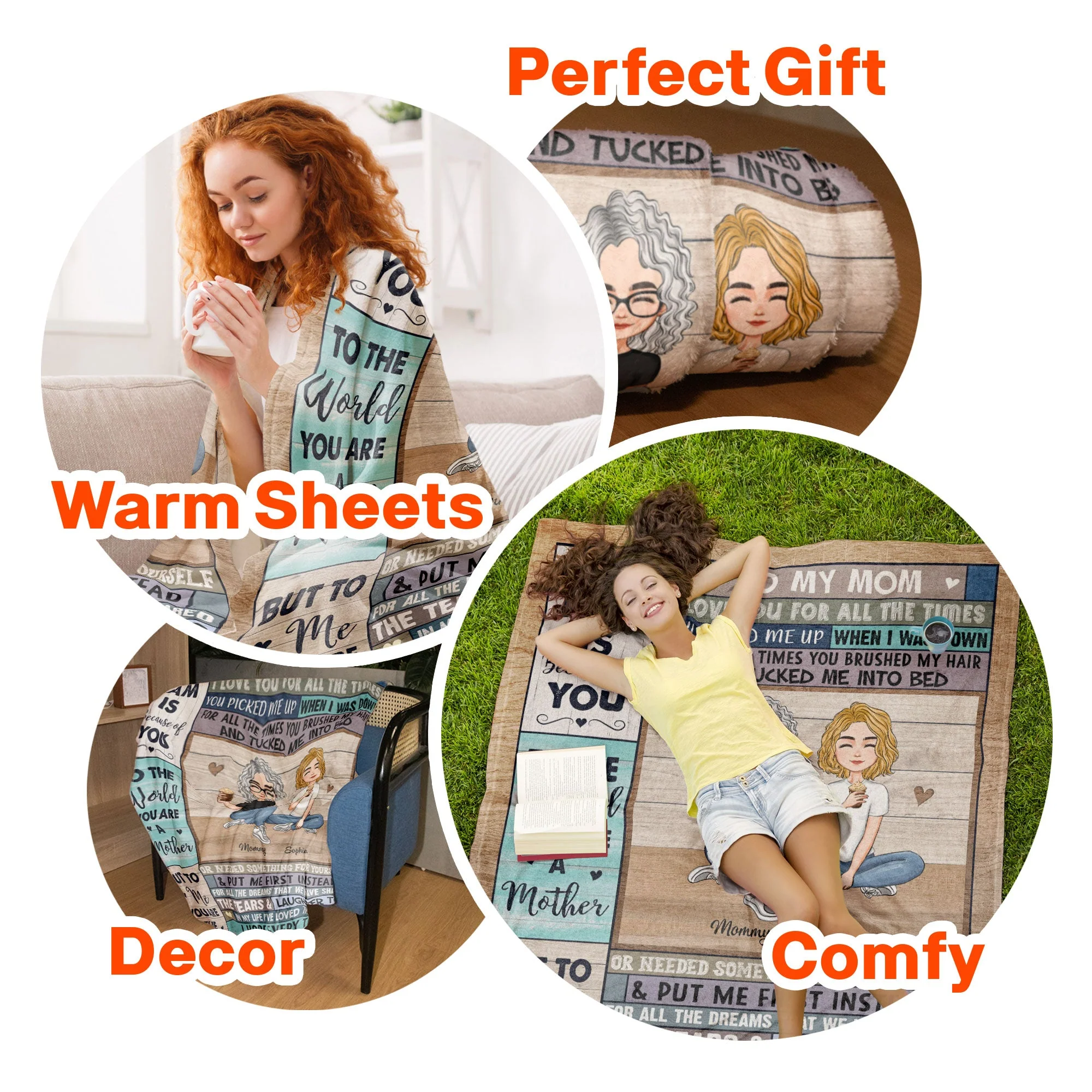 This Cozy Blanket Reminds You How Much We Love You - Personalized Mom Blanket - Image 6