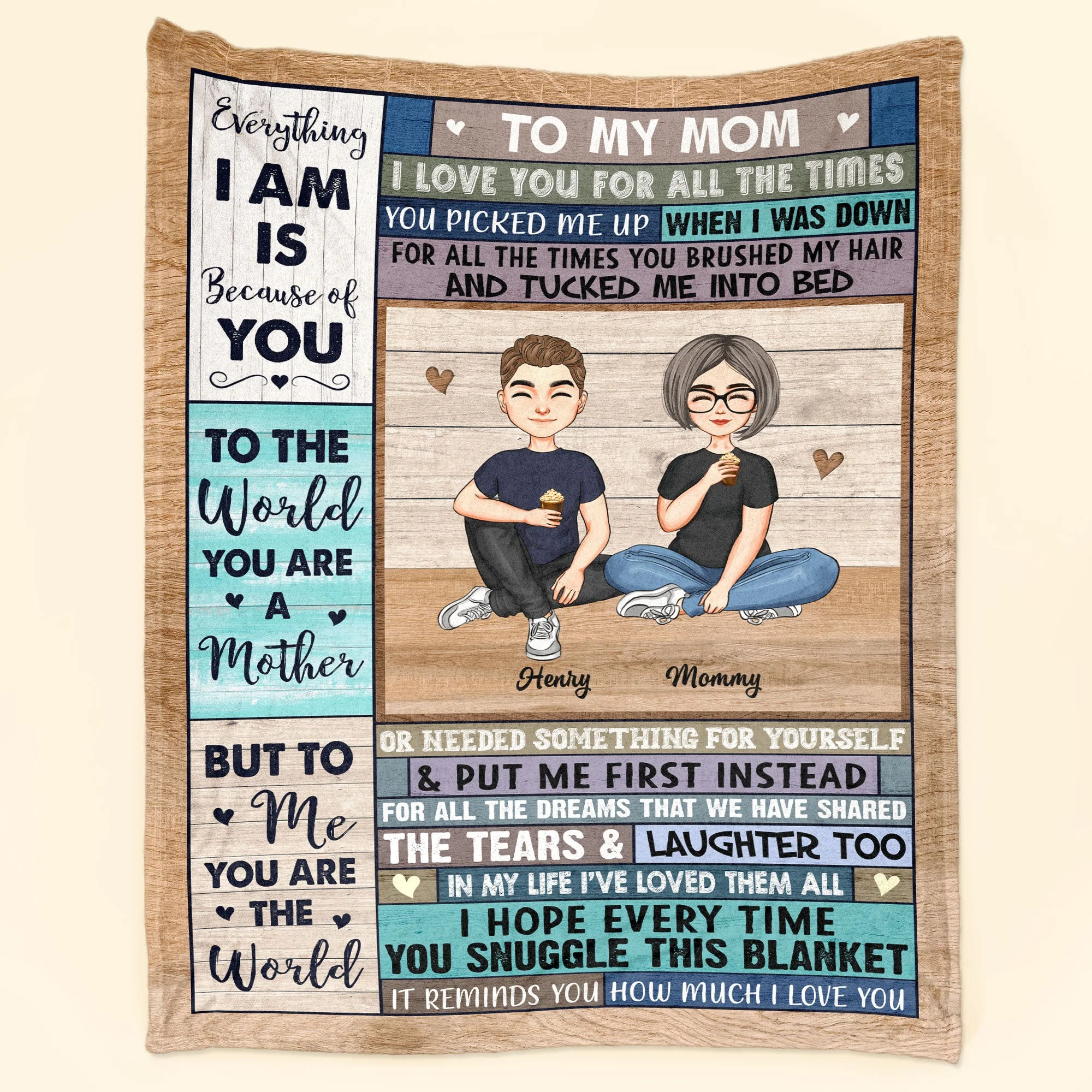 This Cozy Blanket Reminds You How Much We Love You - Personalized Blanket