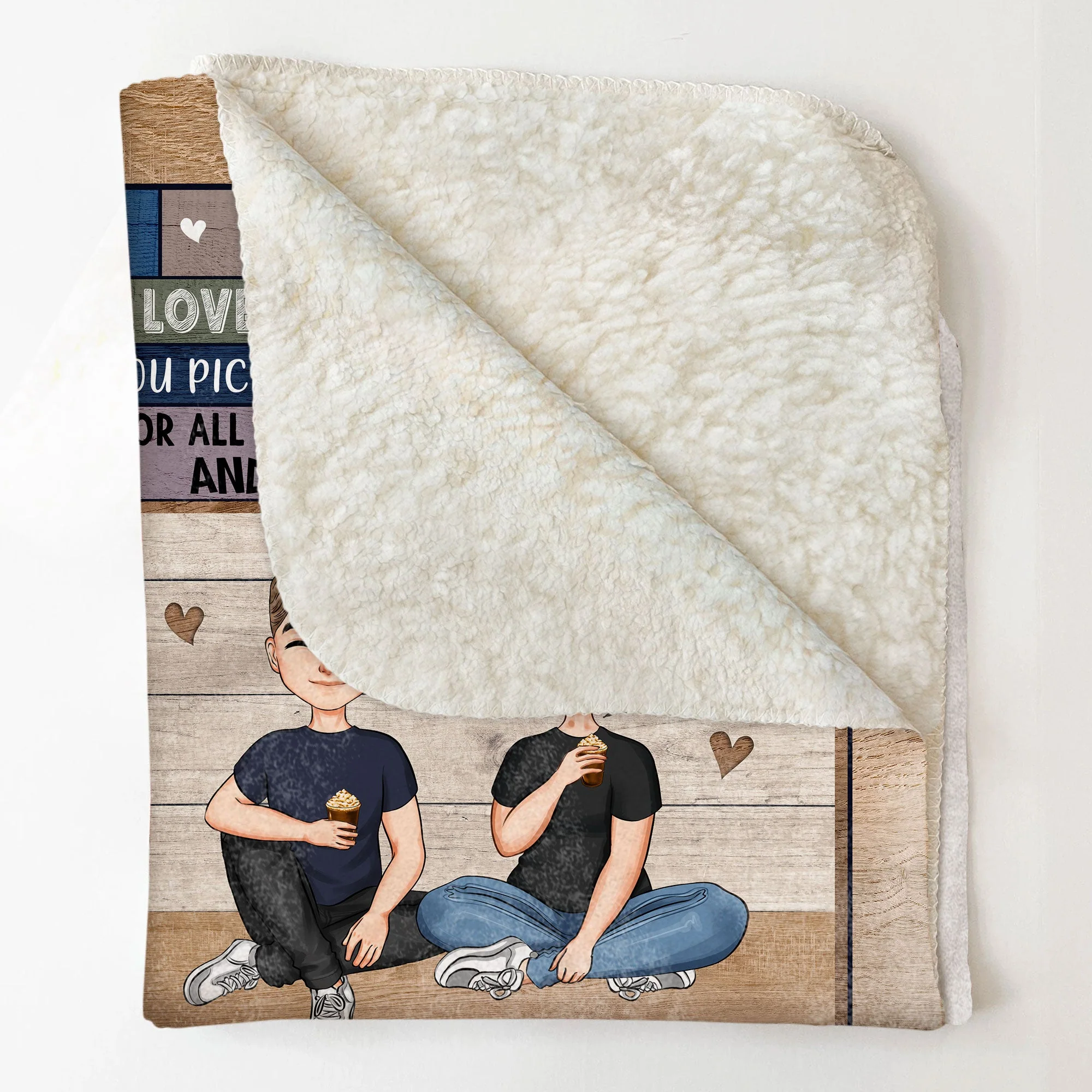 This Cozy Blanket Reminds You How Much We Love You - Personalized Blanket - Image 4