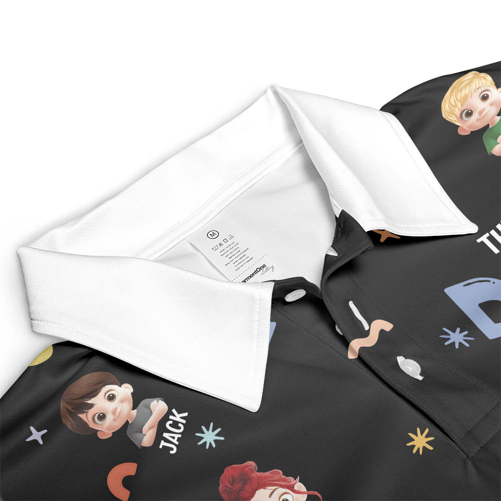 This Dad Belongs To - Personalized Polo Shirt - Image 5
