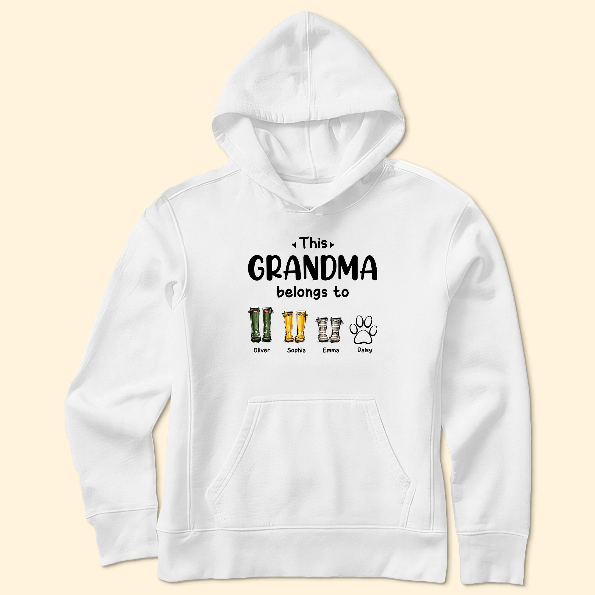 This Grandma Belongs To Boots Garden - Personalized Shirt - Image 5