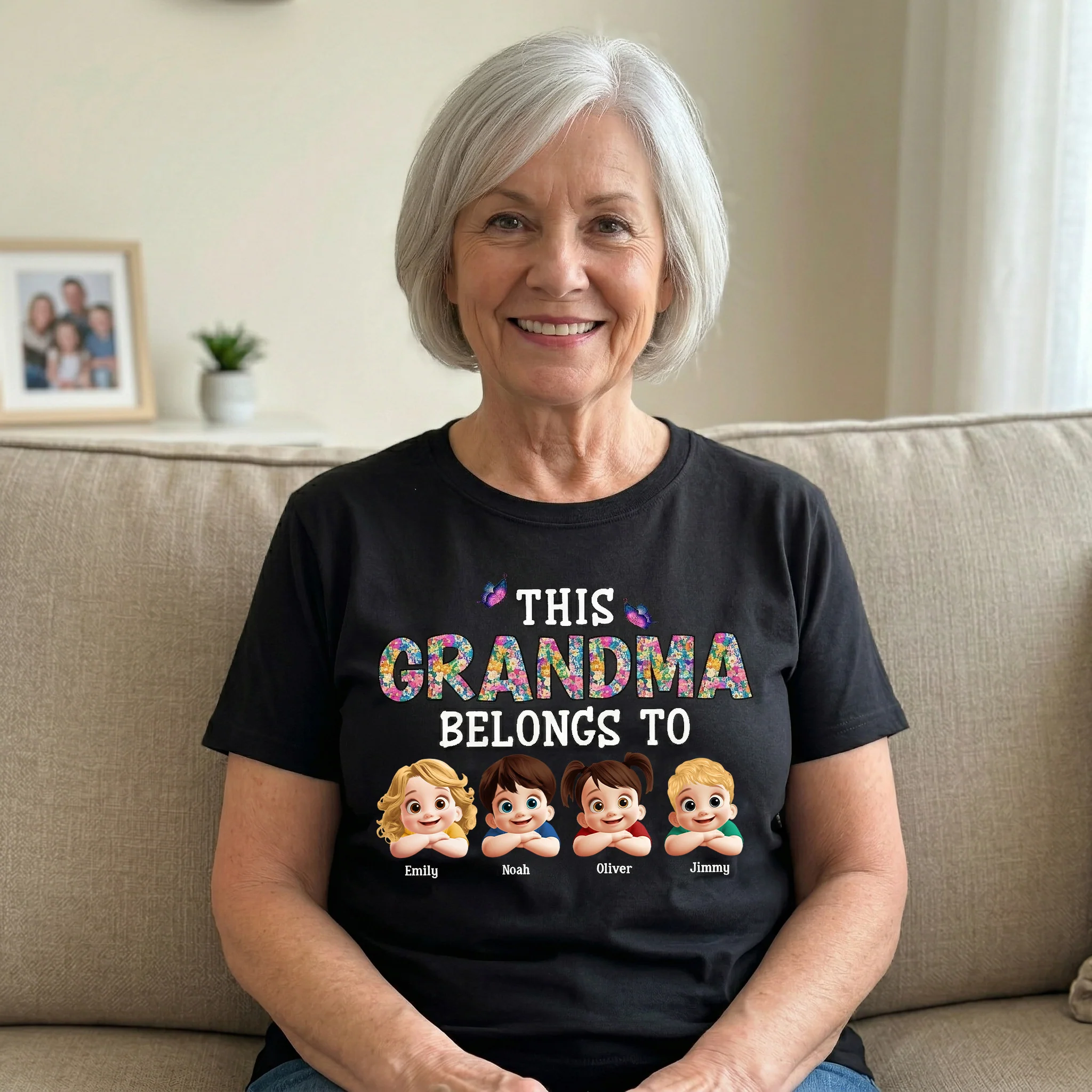 This Grandma Belongs To Peeking 3D - Personalized Shirt - Image 3
