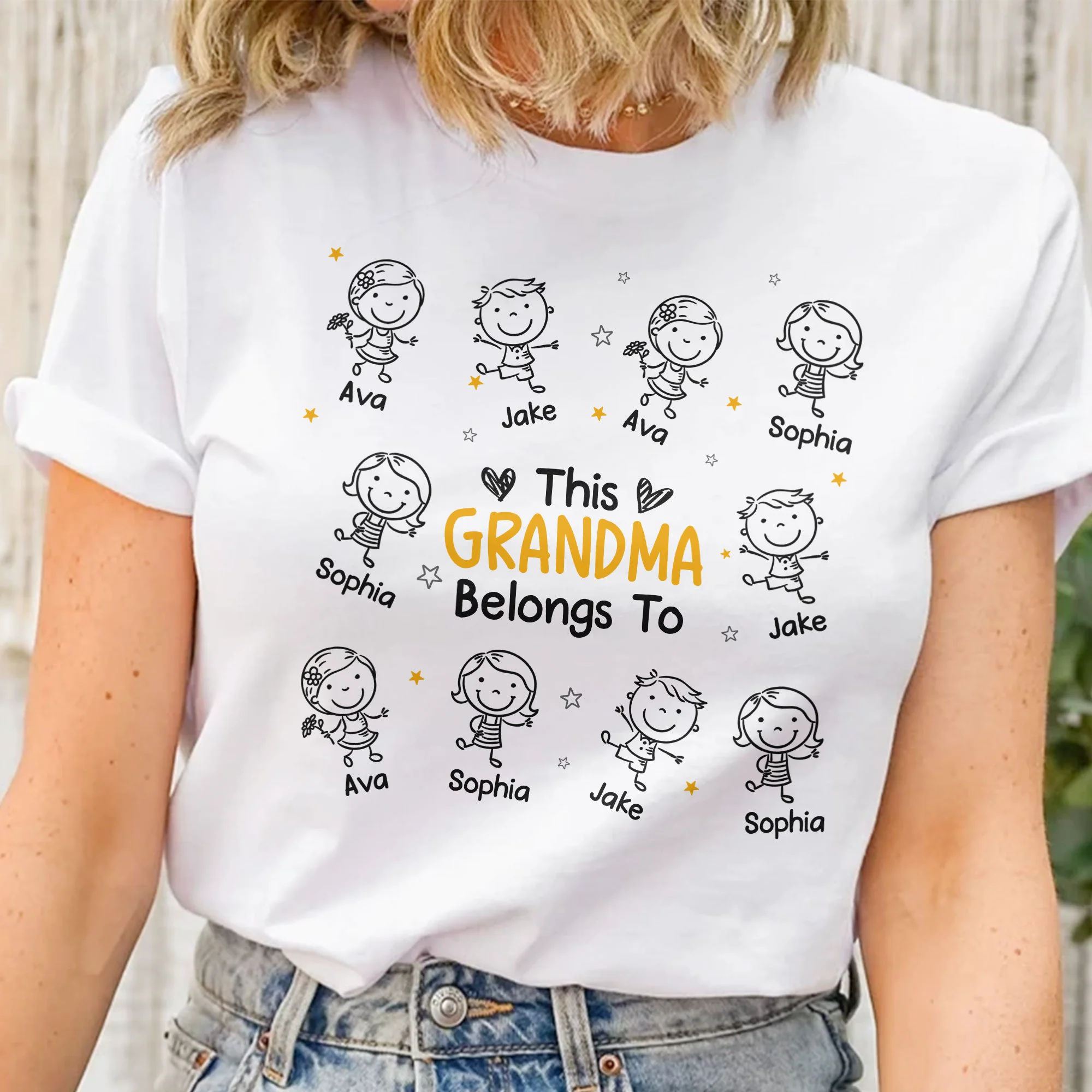 This Grandpa Belongs To Doodle - Personalized Shirt - Image 2