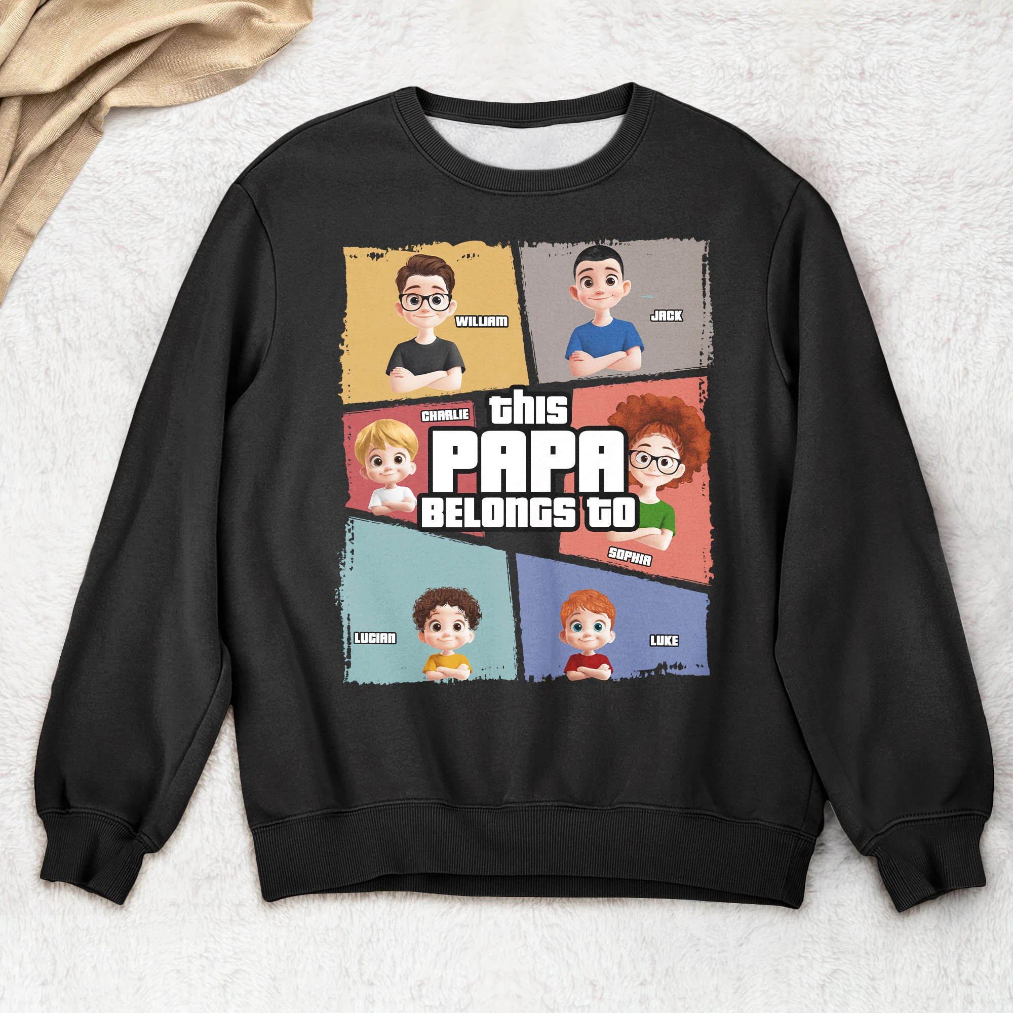 This Grandpa Belongs To - Personalized Shirt - Gift For Grandpa - Image 3