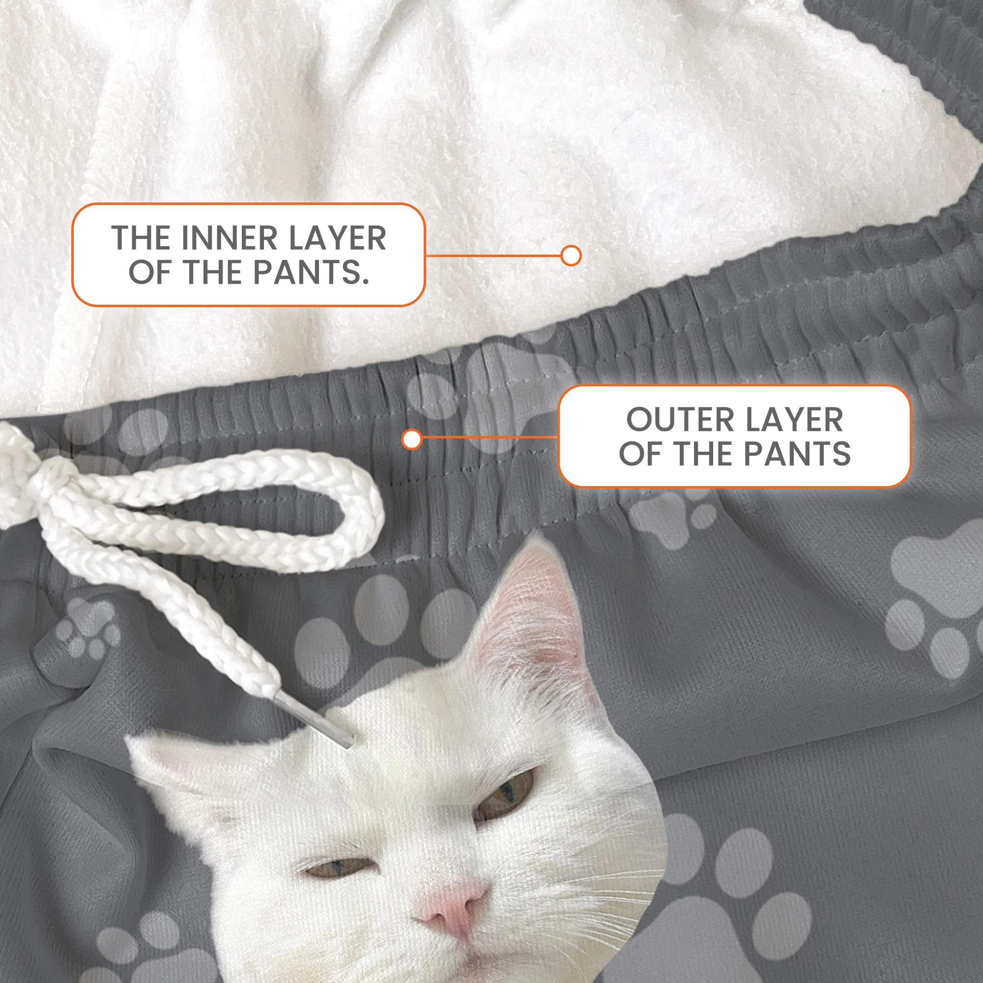This Human Belongs To - Personalized Photo Sweatpants, Lounge Pants With Pockets - Image 7