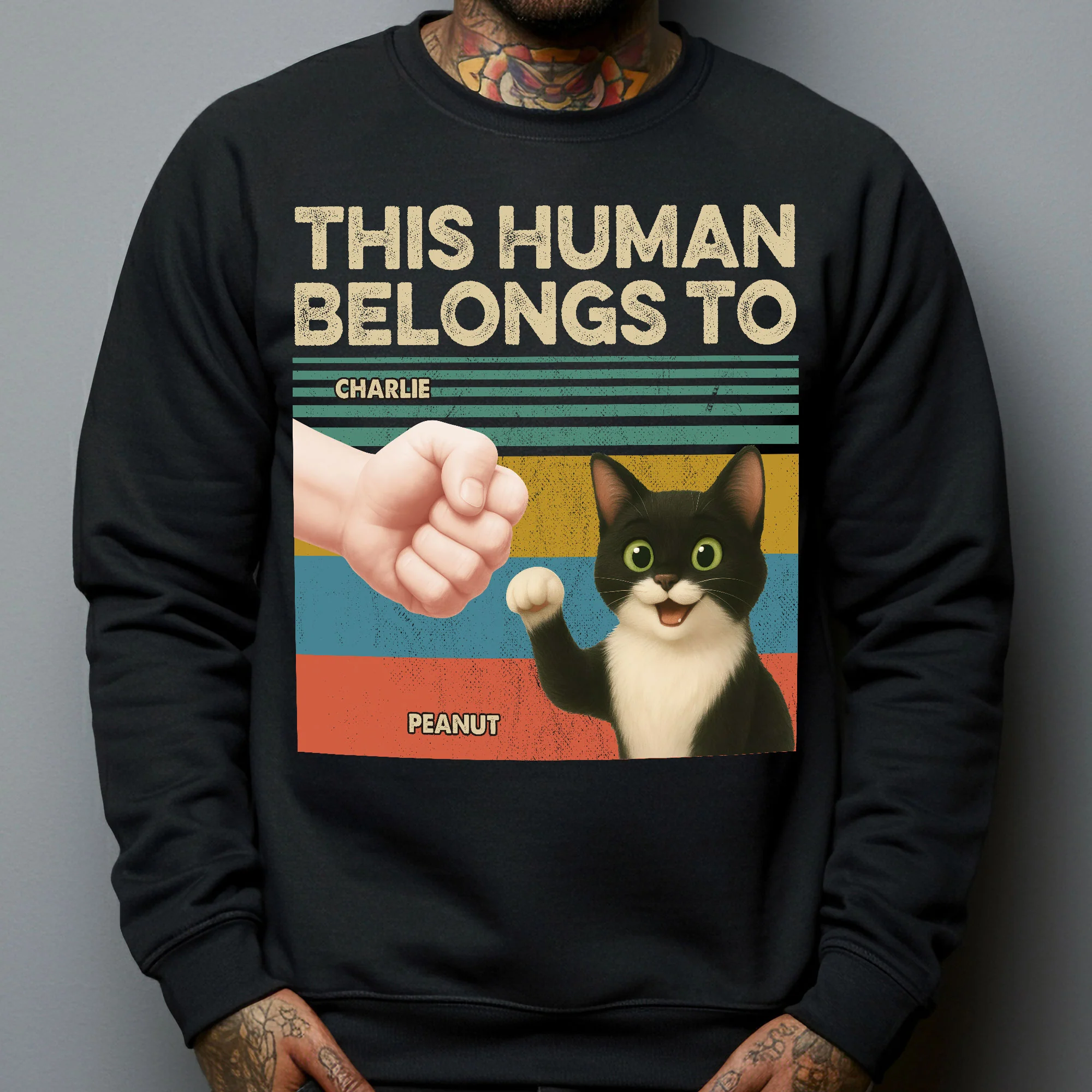 This Human Belongs To - Personalized Shirt - Image 4