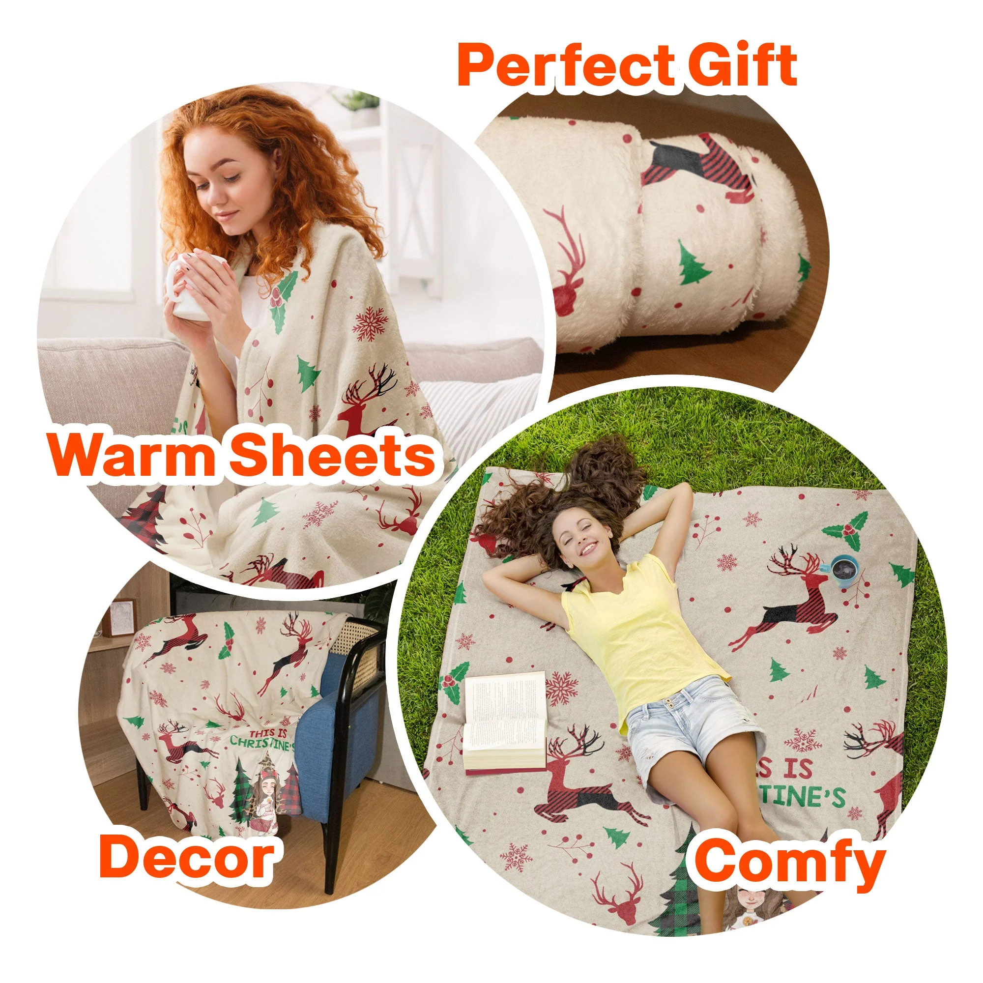 This Is My Christmas Movie Watching Blanket - Personalized Blanket - Image 6