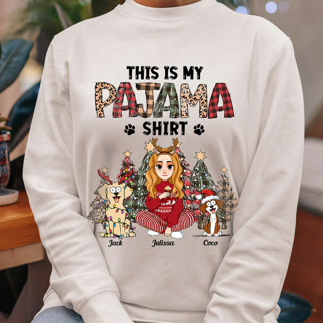 This Is My Christmas Pajama Shirt - Personalized Shirt - Image 2