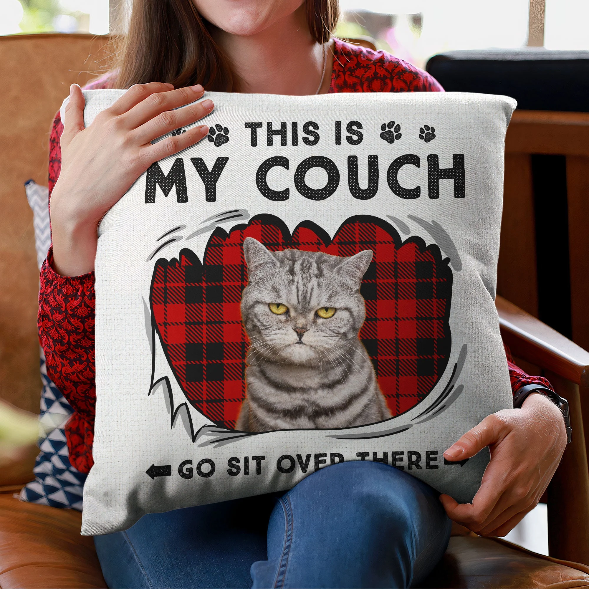 This Is My Couch - Personalized Photo Pillow (Insert Included) - Image 5
