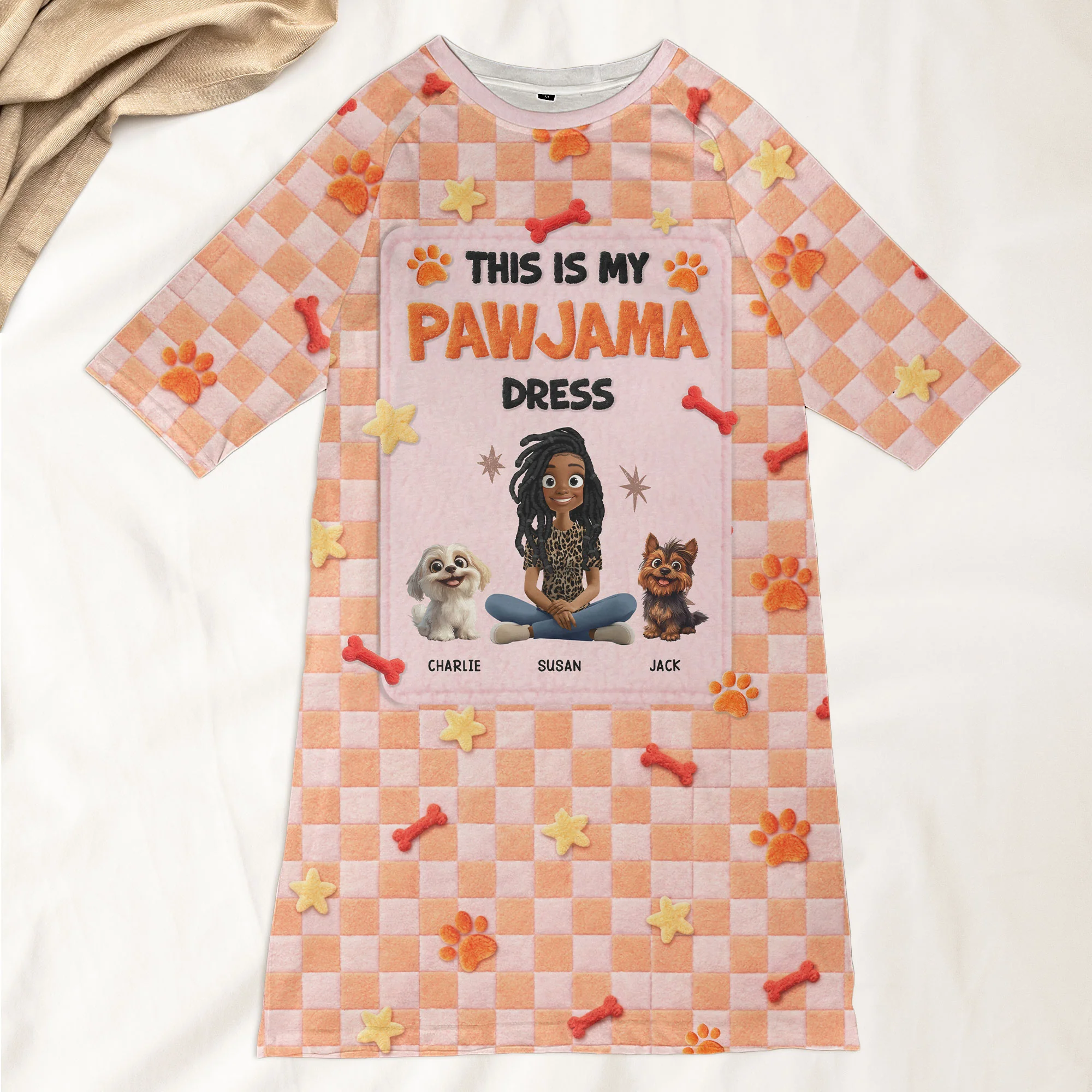 This Is My Pawjama Dress - 3D Version - Personalized Pyjamas - Image 2