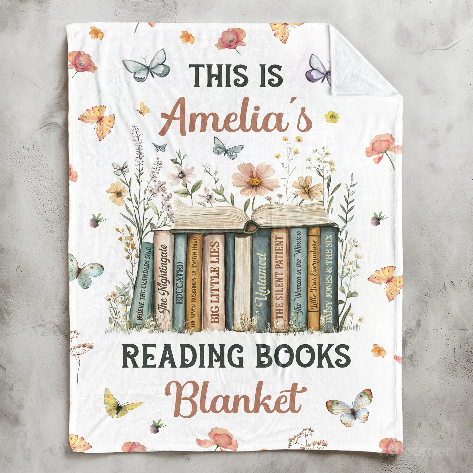 This Is My Reading Books Blanket - Gifts For Book Club, Reading Lovers, Nerd - Personalized Blanket - Image 3