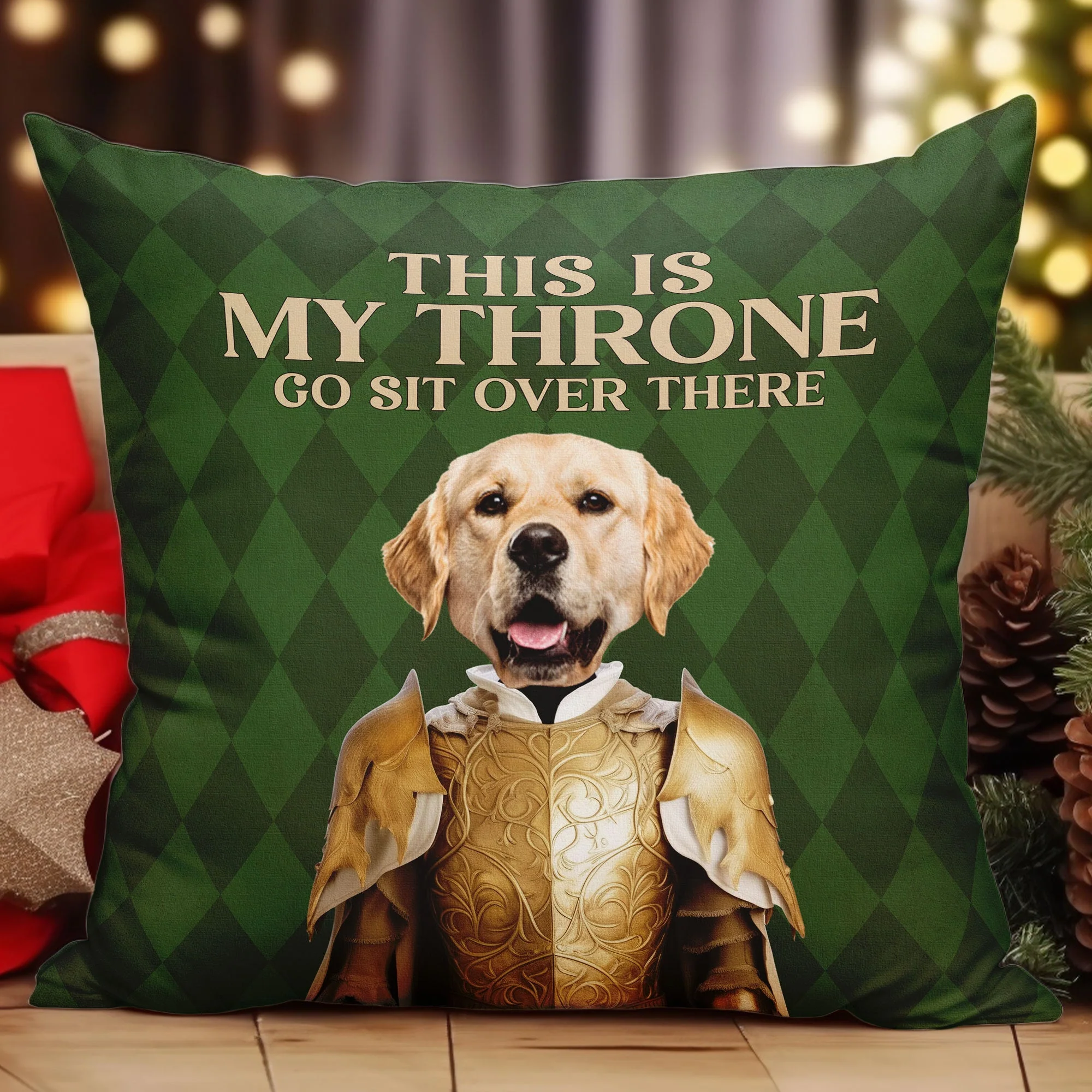 This Is My Throne - Personalized Photo Pillow (Insert Included) - Image 5