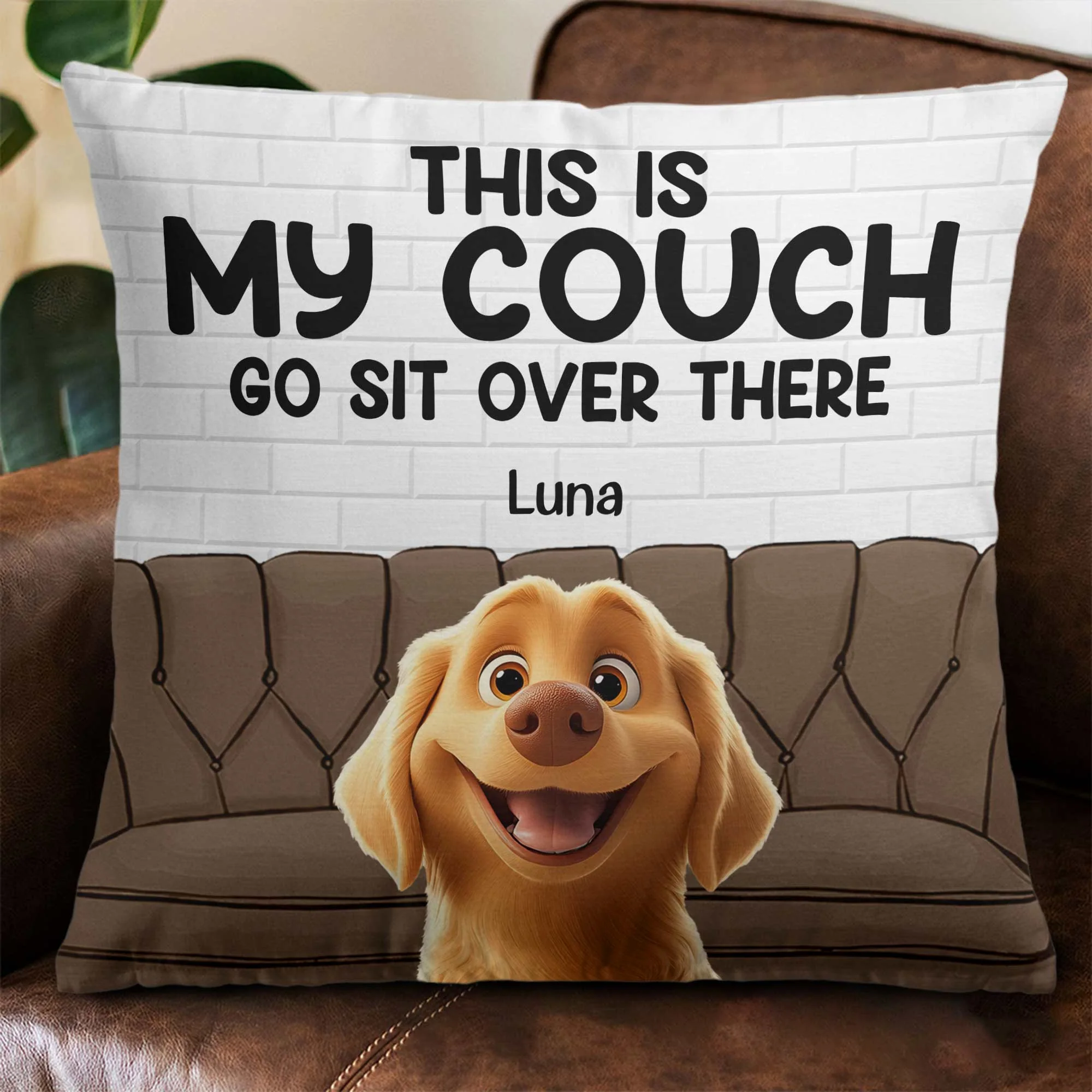 This Is Our Couch - New Cartoon Pet - Personalized Pillow (Insert Included) - Image 2