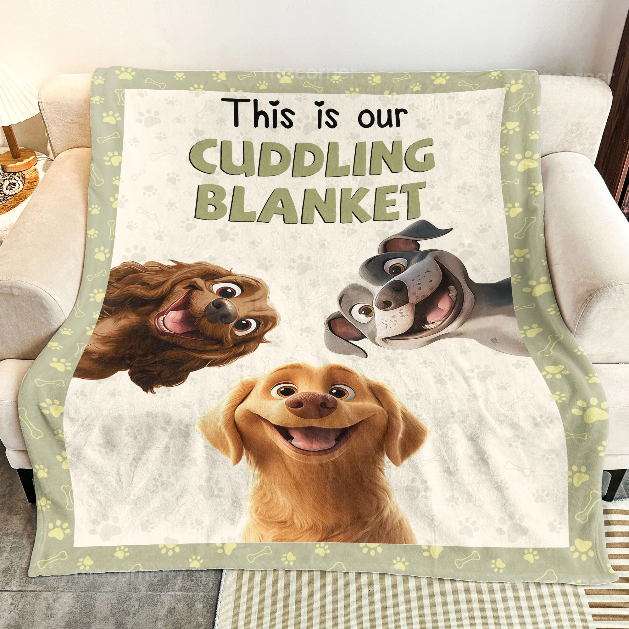 This Is Our Cuddling Blanket - Personalized Blanket - Image 5