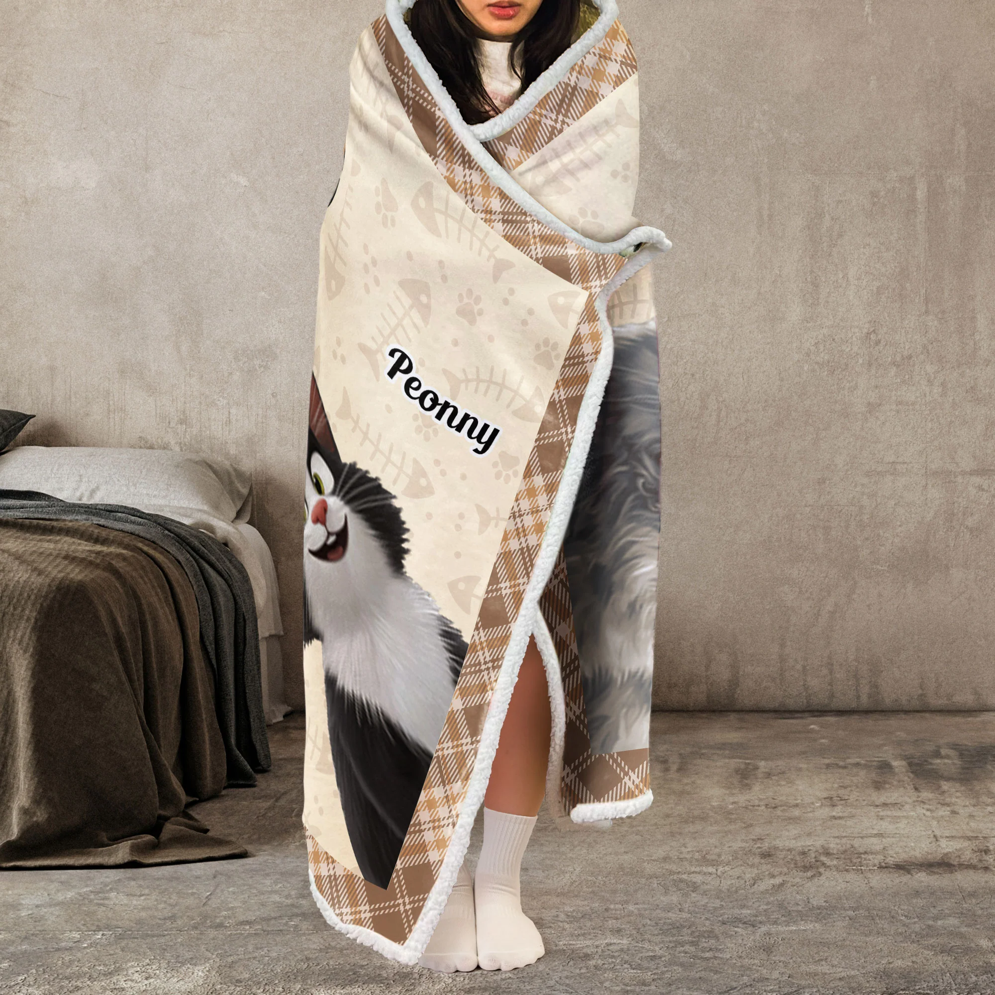 This Is Our Cuddling Blanket - Personalized Wearable Blanket Hoodie - Image 3