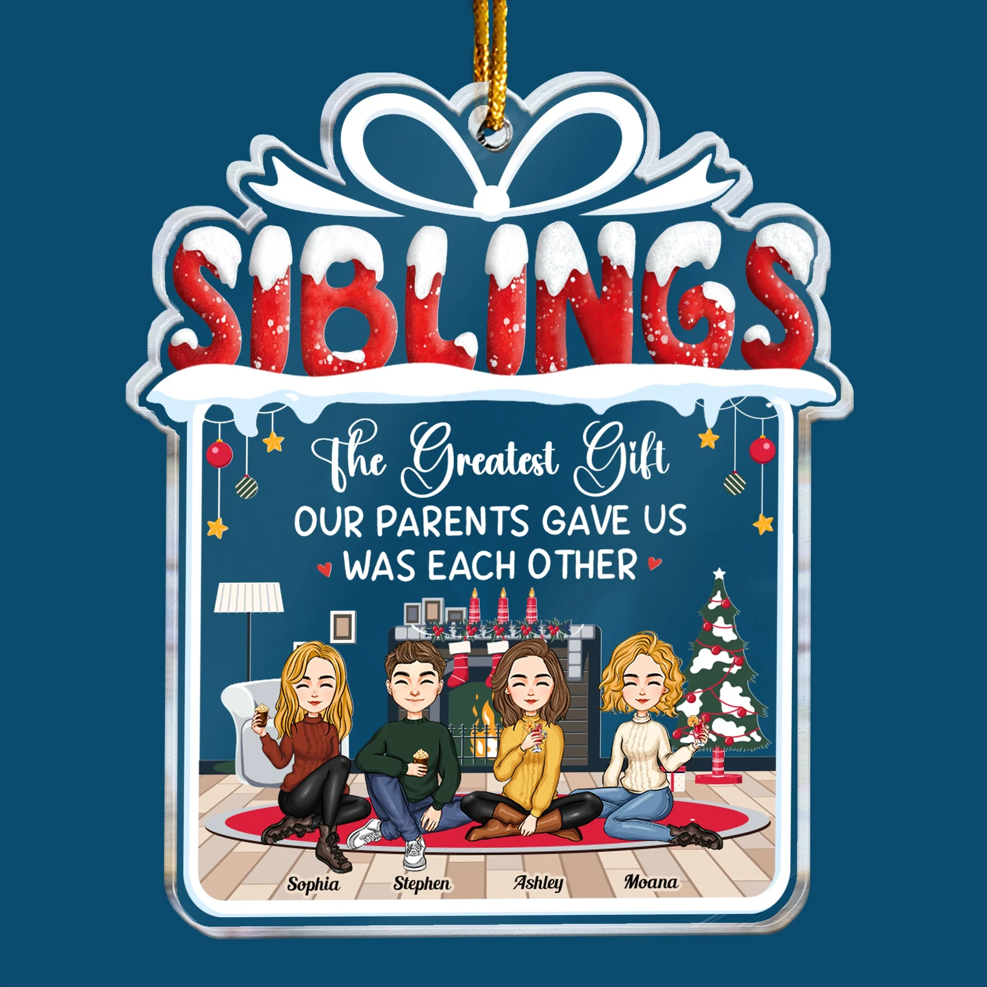 This Is Our Greatest Gift - Personalized Acrylic Ornament - Image 3