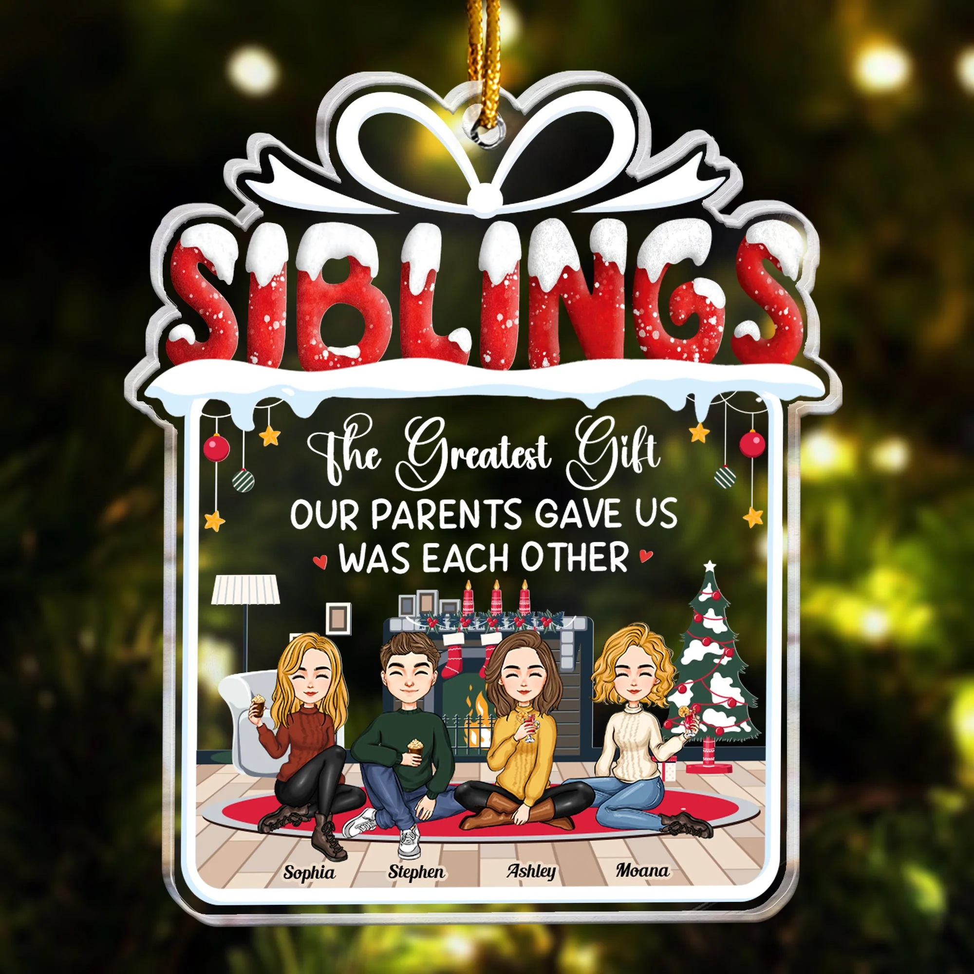 This Is Our Greatest Gift - Personalized Acrylic Ornament - Image 4