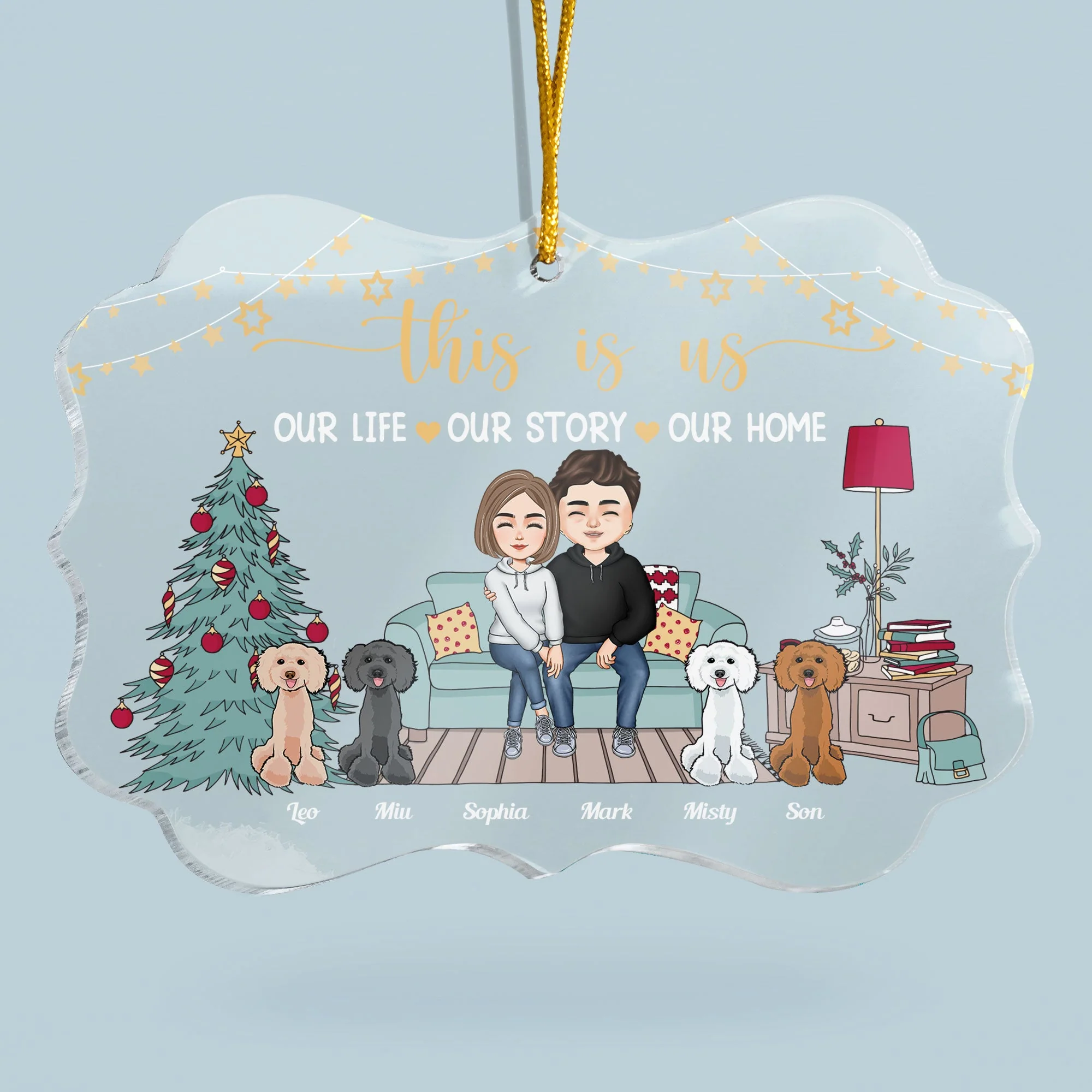 This Is Our Home - Personalized Acrylic Ornament - Image 2