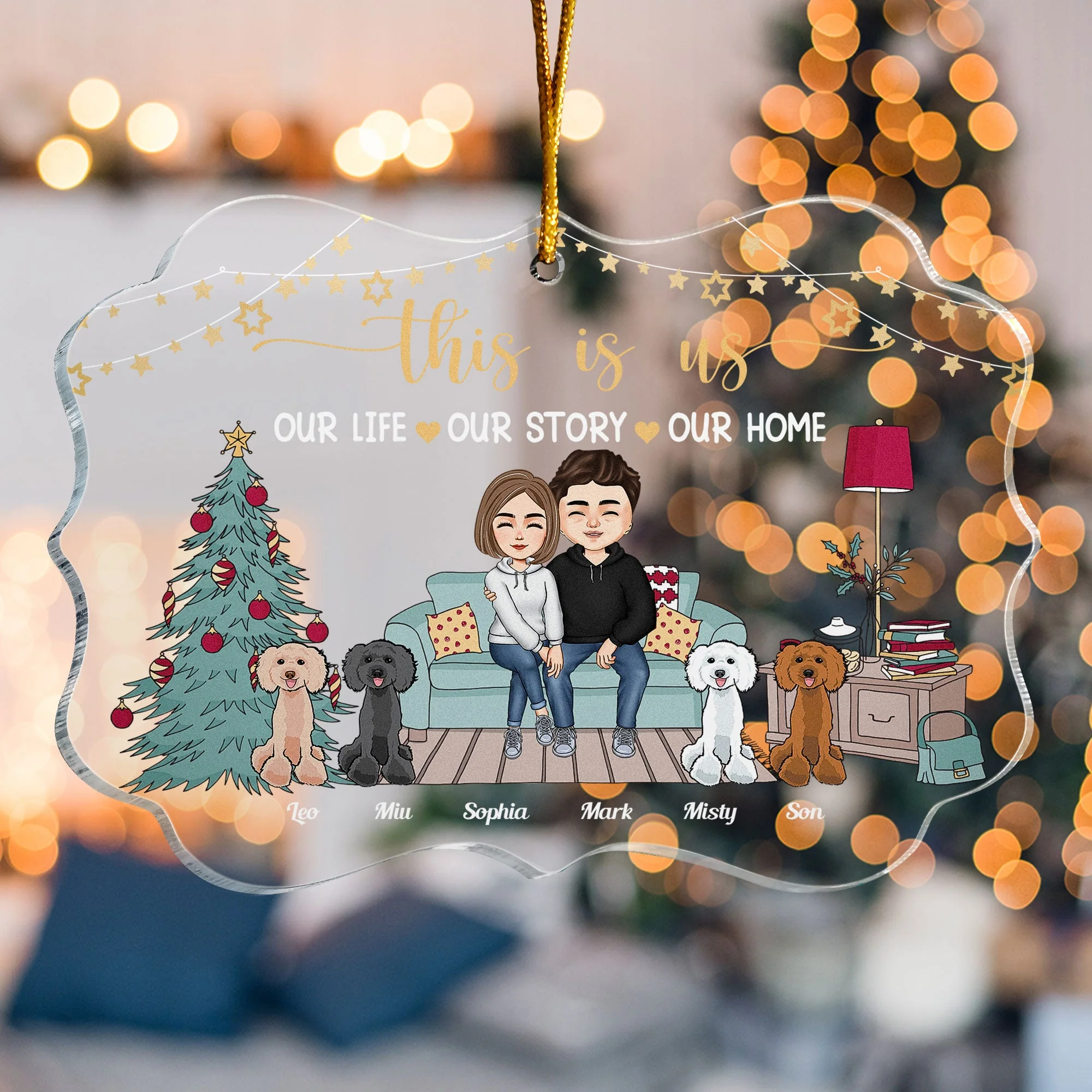 This Is Our Home - Personalized Acrylic Ornament - Image 5