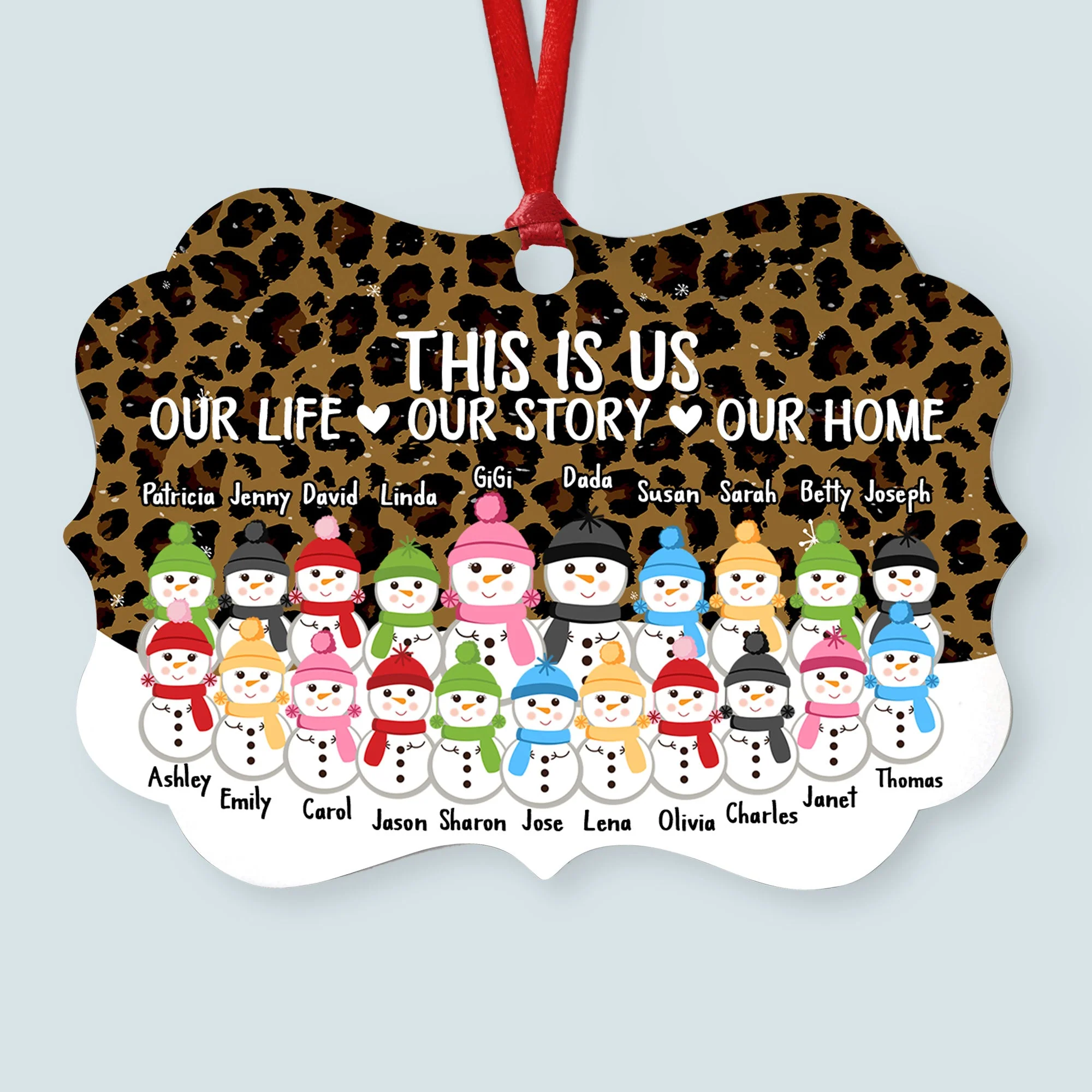 This Is Us A Whole Lot Of Love - Personalized Family Ornament - Gift For Grandma - Image 4