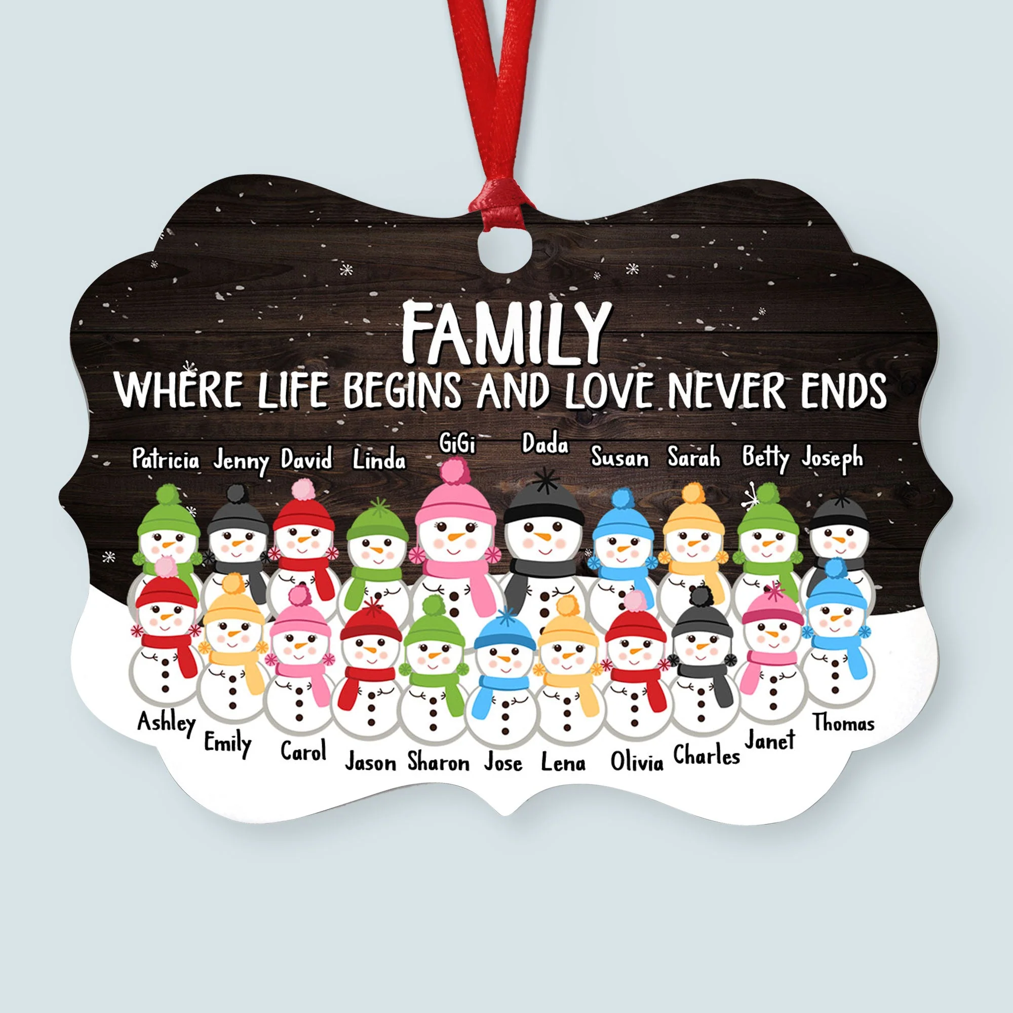 This Is Us A Whole Lot Of Love - Personalized Family Ornament - Gift For Grandma - Image 5