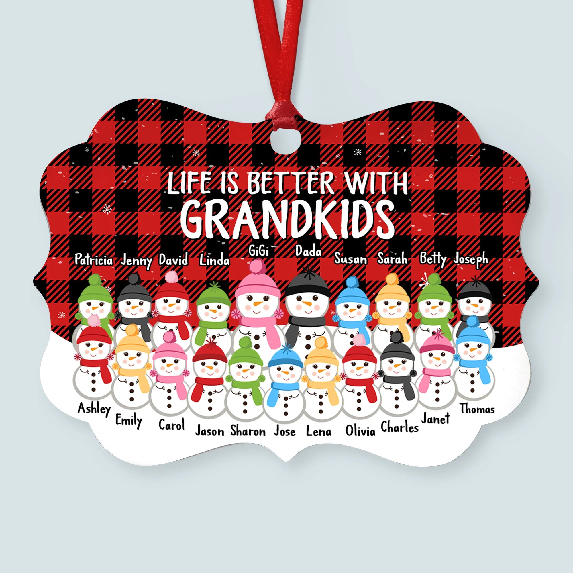 This Is Us A Whole Lot Of Love - Personalized Family Ornament - Gift For Grandma - Image 6