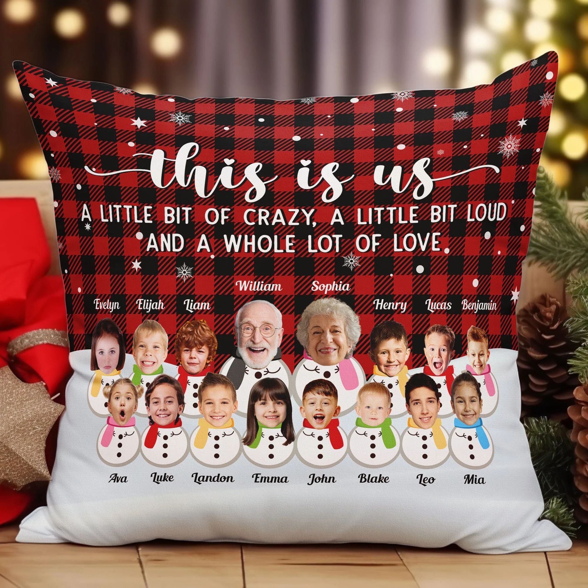 This Is Us A Whole Lot Of Love - Personalized Photo Pillow (Insert Included) - Image 3