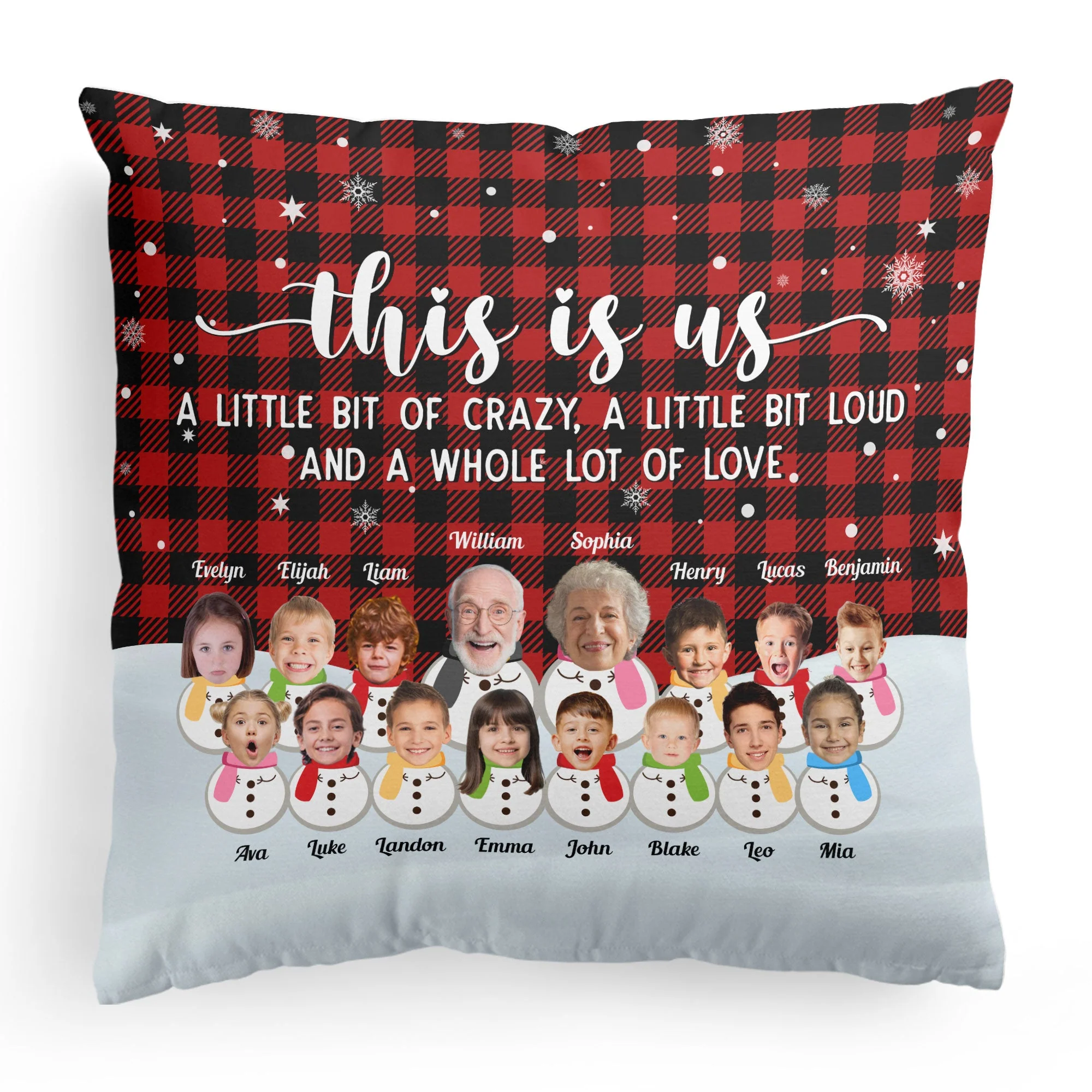This Is Us A Whole Lot Of Love - Personalized Photo Pillow (Insert Included) - Image 4