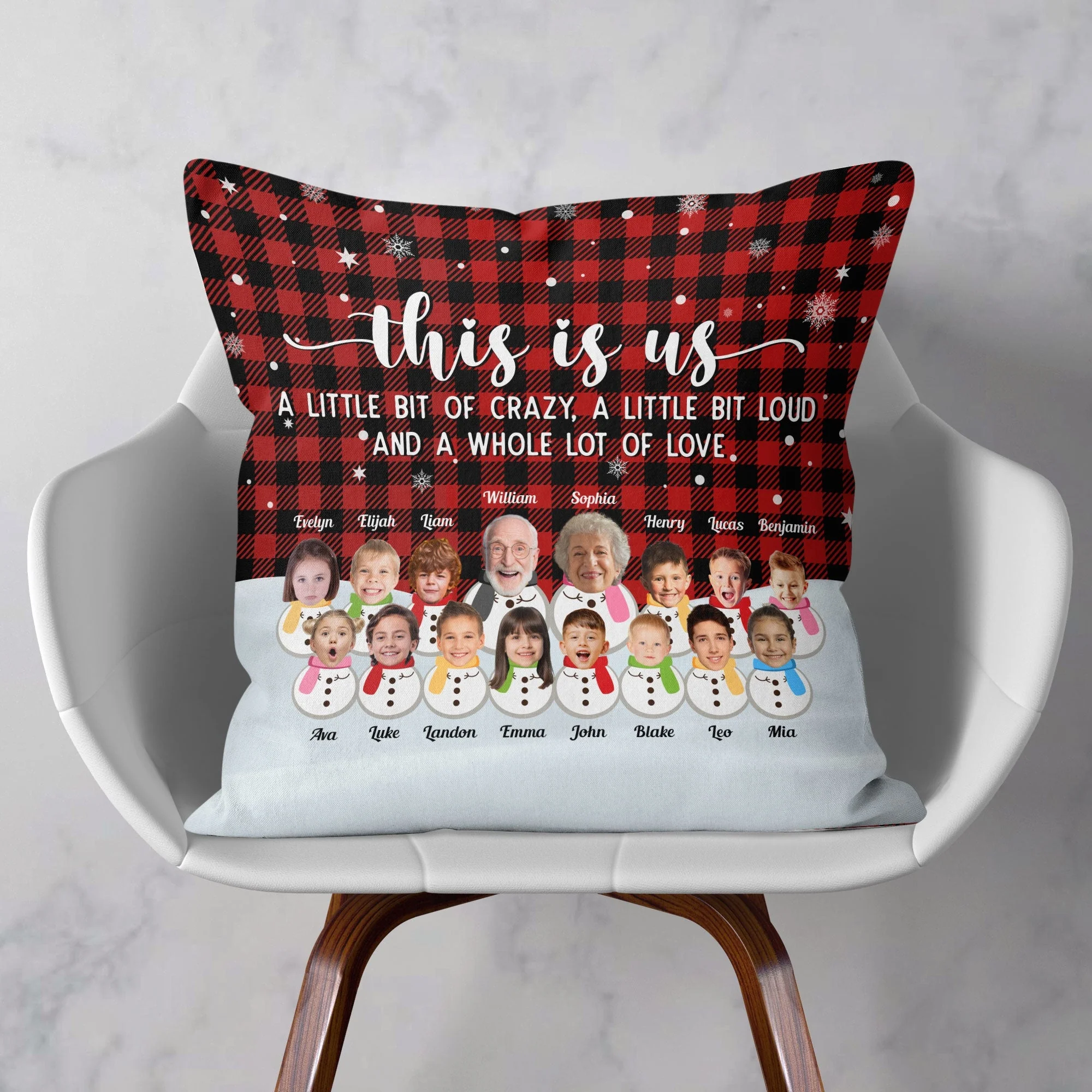 This Is Us A Whole Lot Of Love - Personalized Photo Pillow (Insert Included) - Image 5