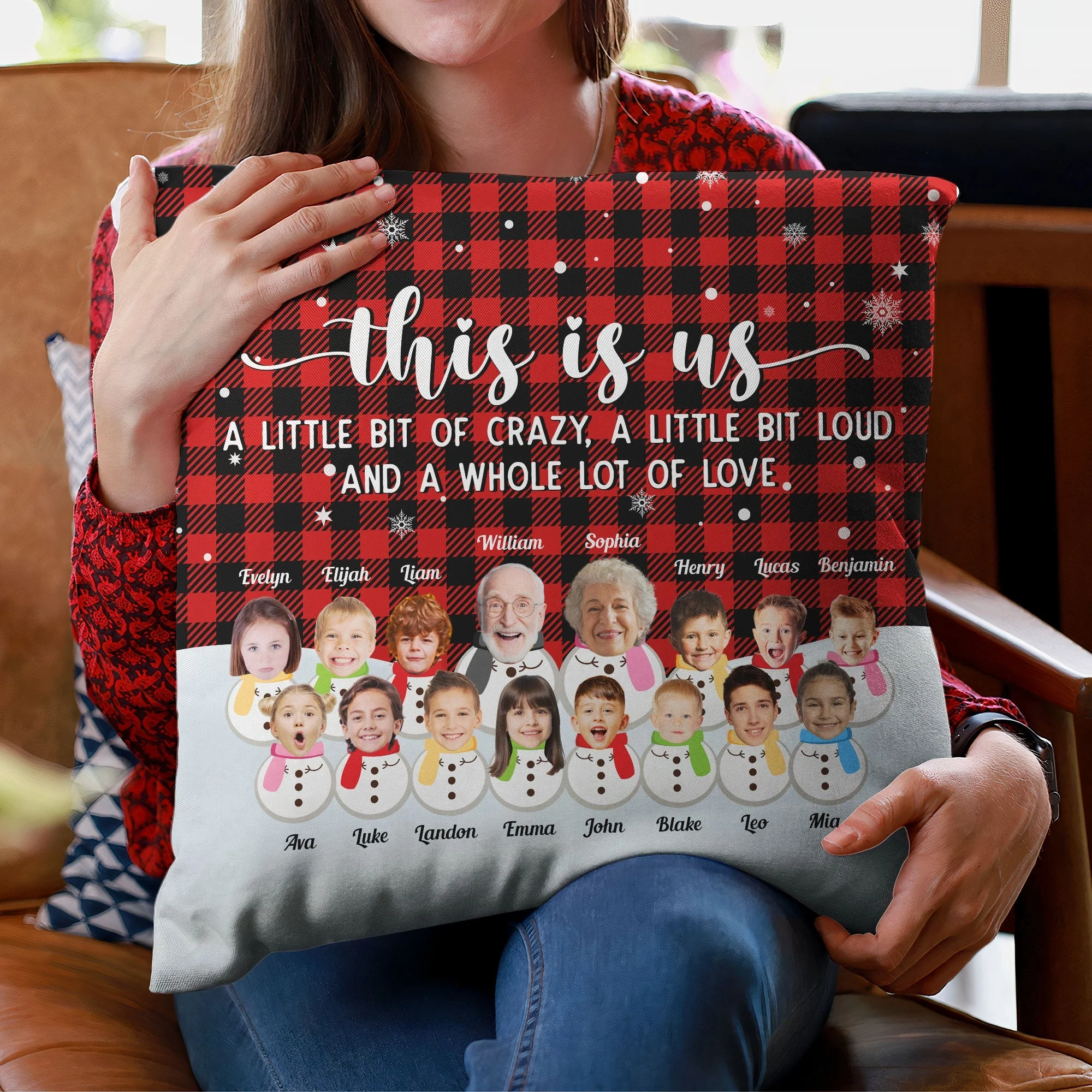 This Is Us A Whole Lot Of Love - Personalized Photo Pillow (Insert Included) - Image 6
