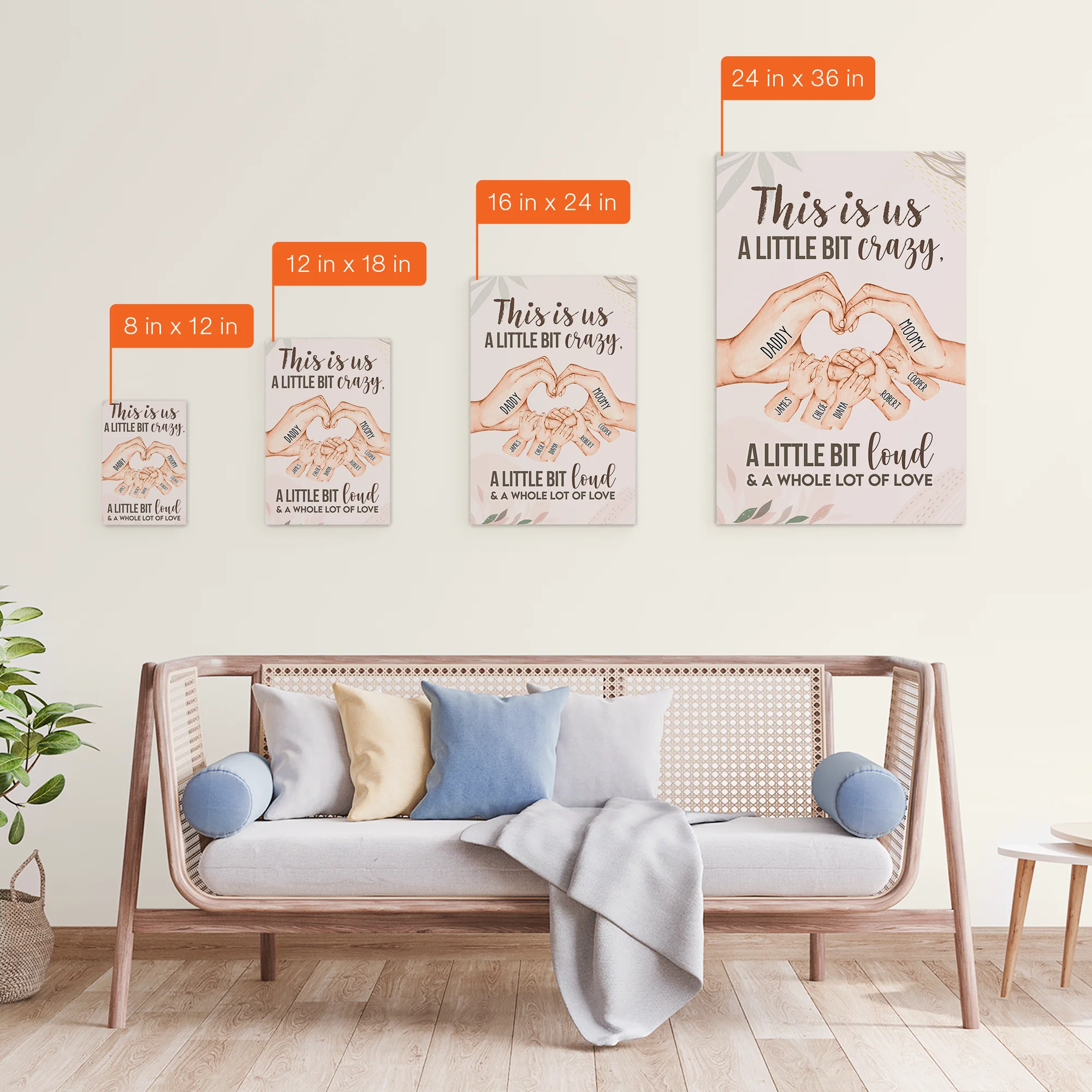 This Is Us - Personalized Wrapped Canvas - Image 5